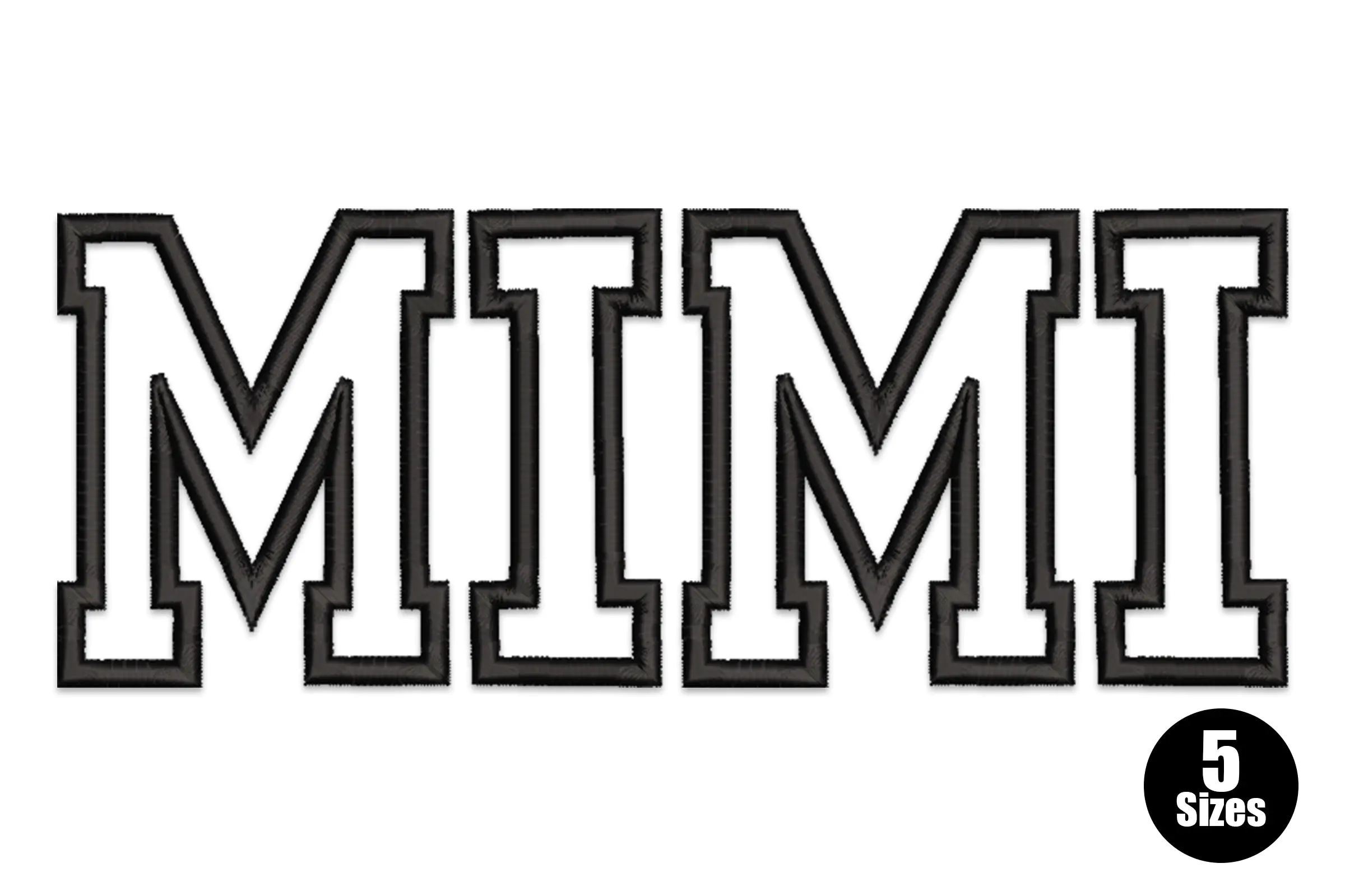 Mimi Applique Embroidery Design