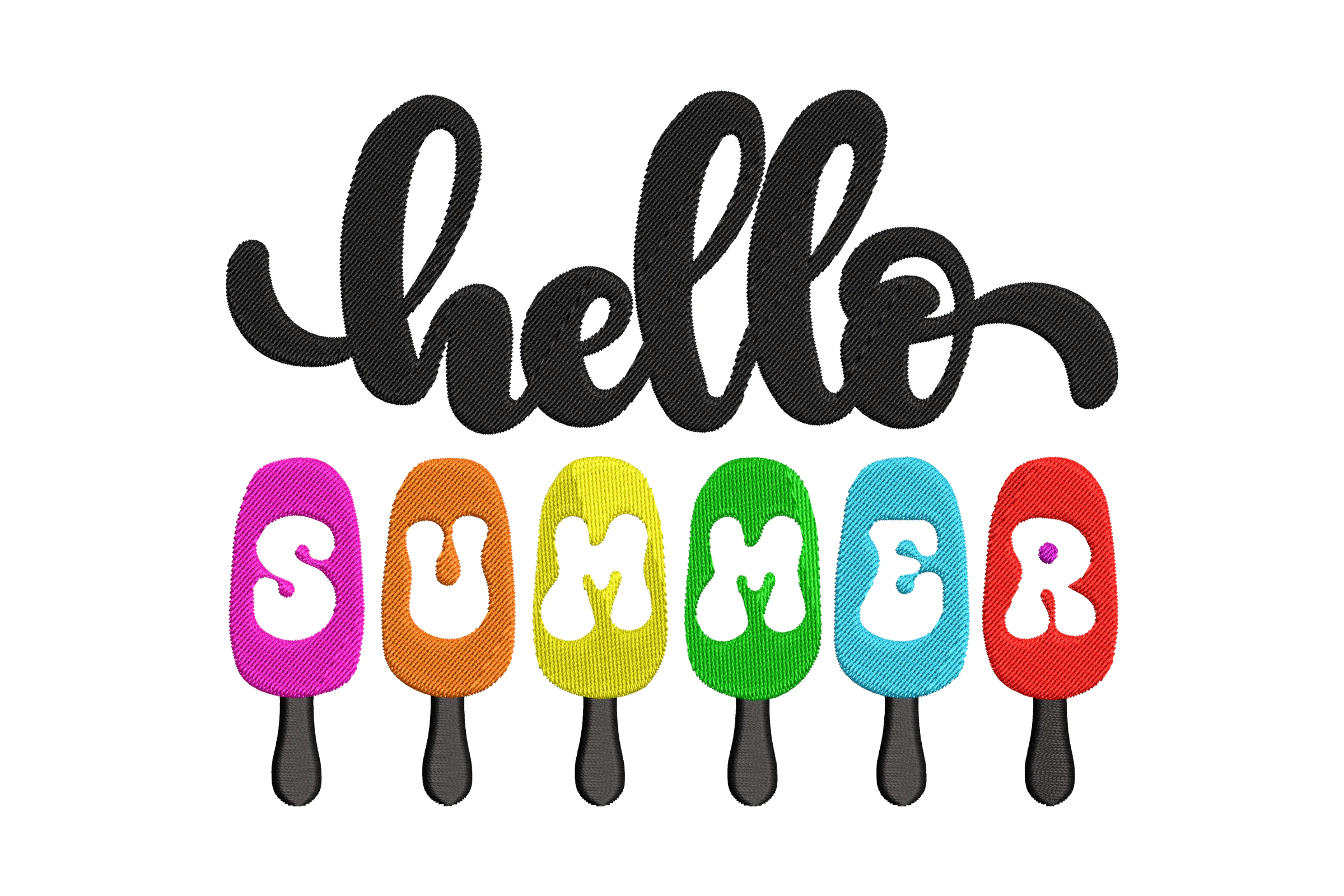 Hello Summer Embroidery File