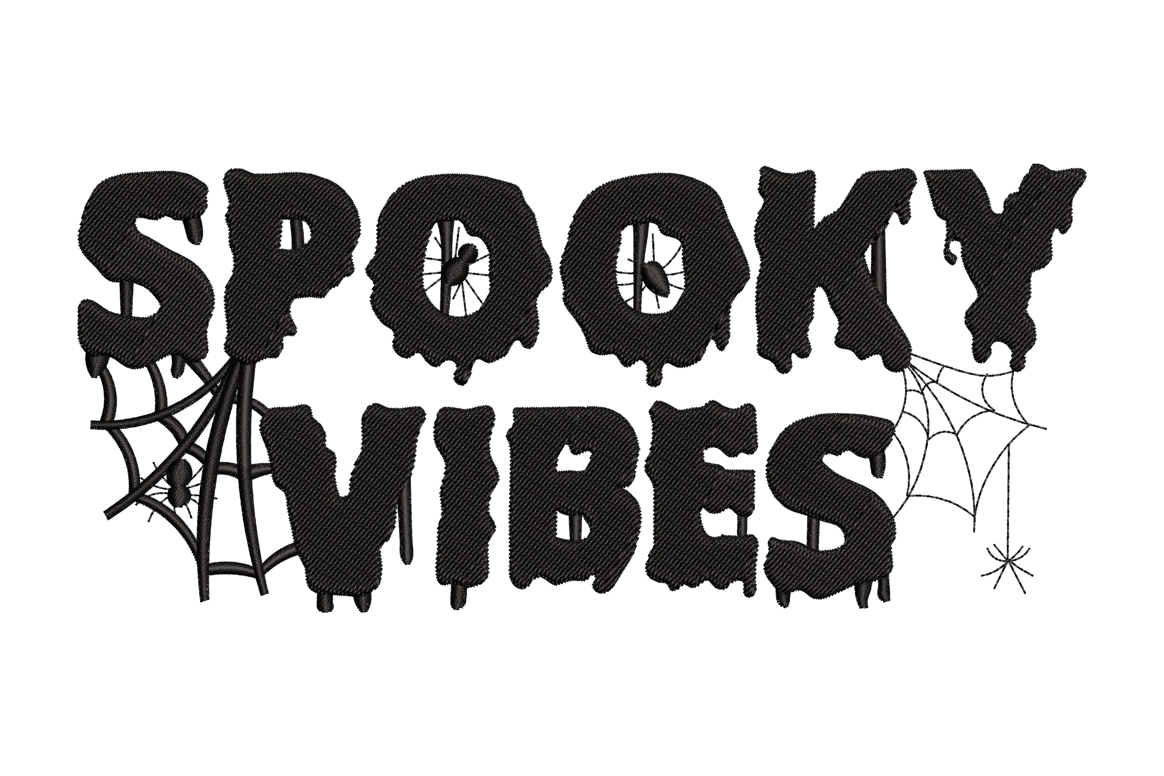 Spooky Vibes Embroidery Design File