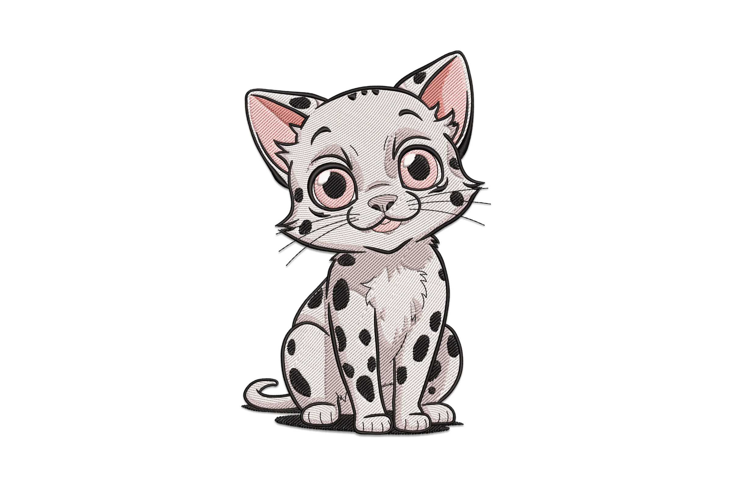 Baby Leopard Embroidery Design