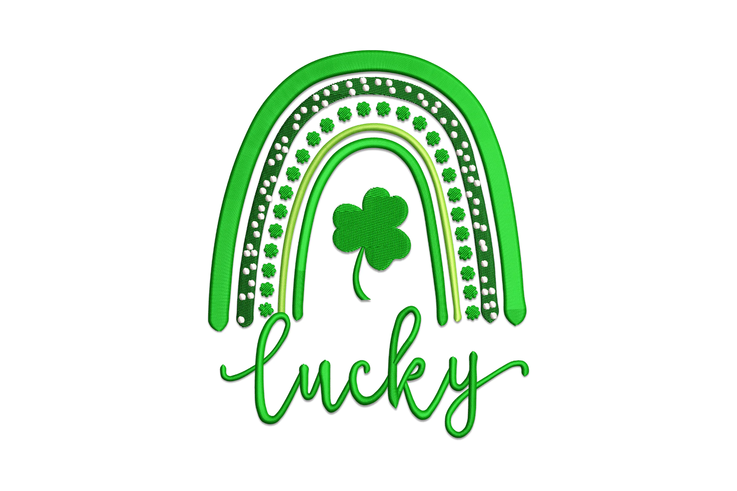 Lucky Rainbow Embroidery Design Pattern