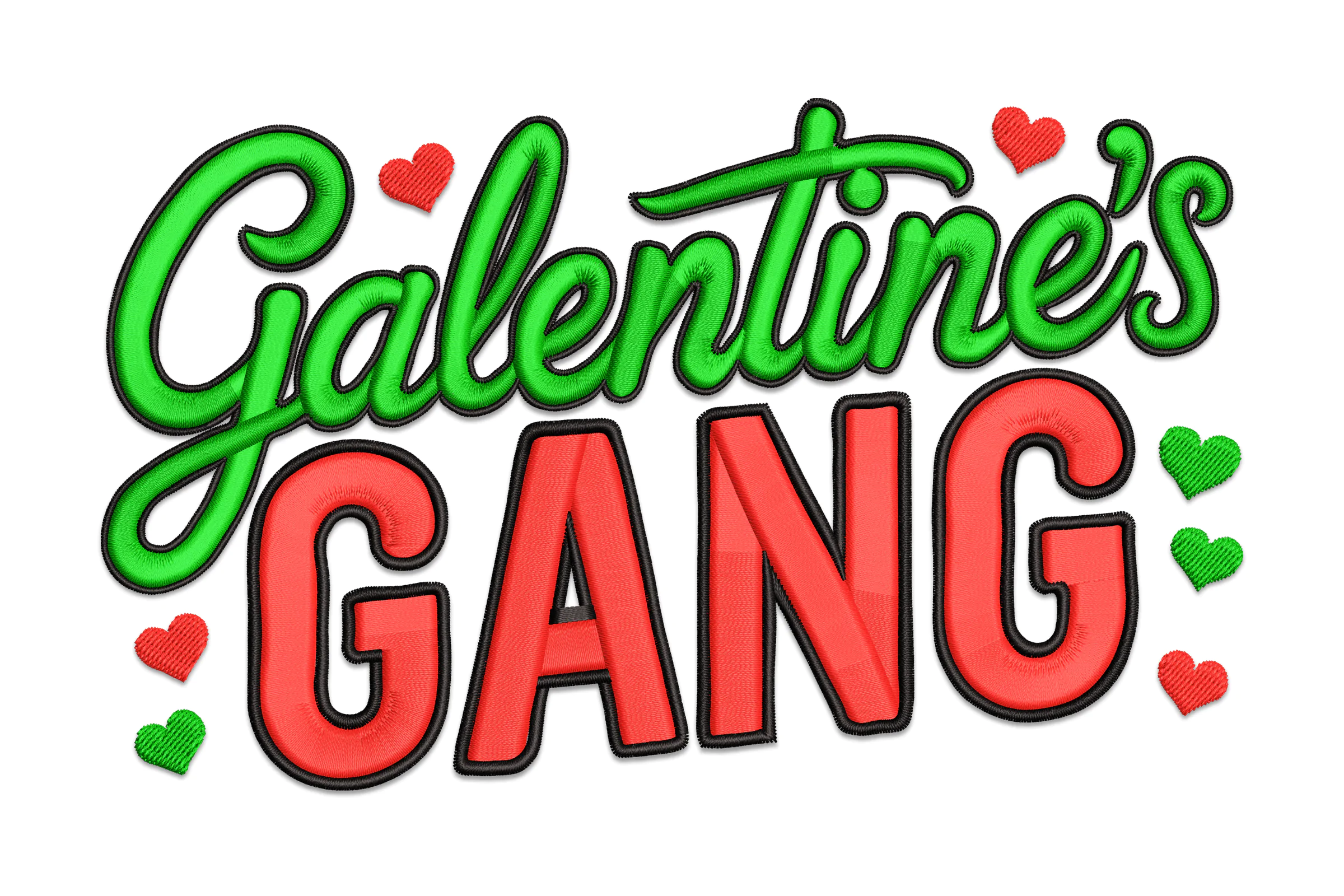 Galentine's Gang Embroidery Design
