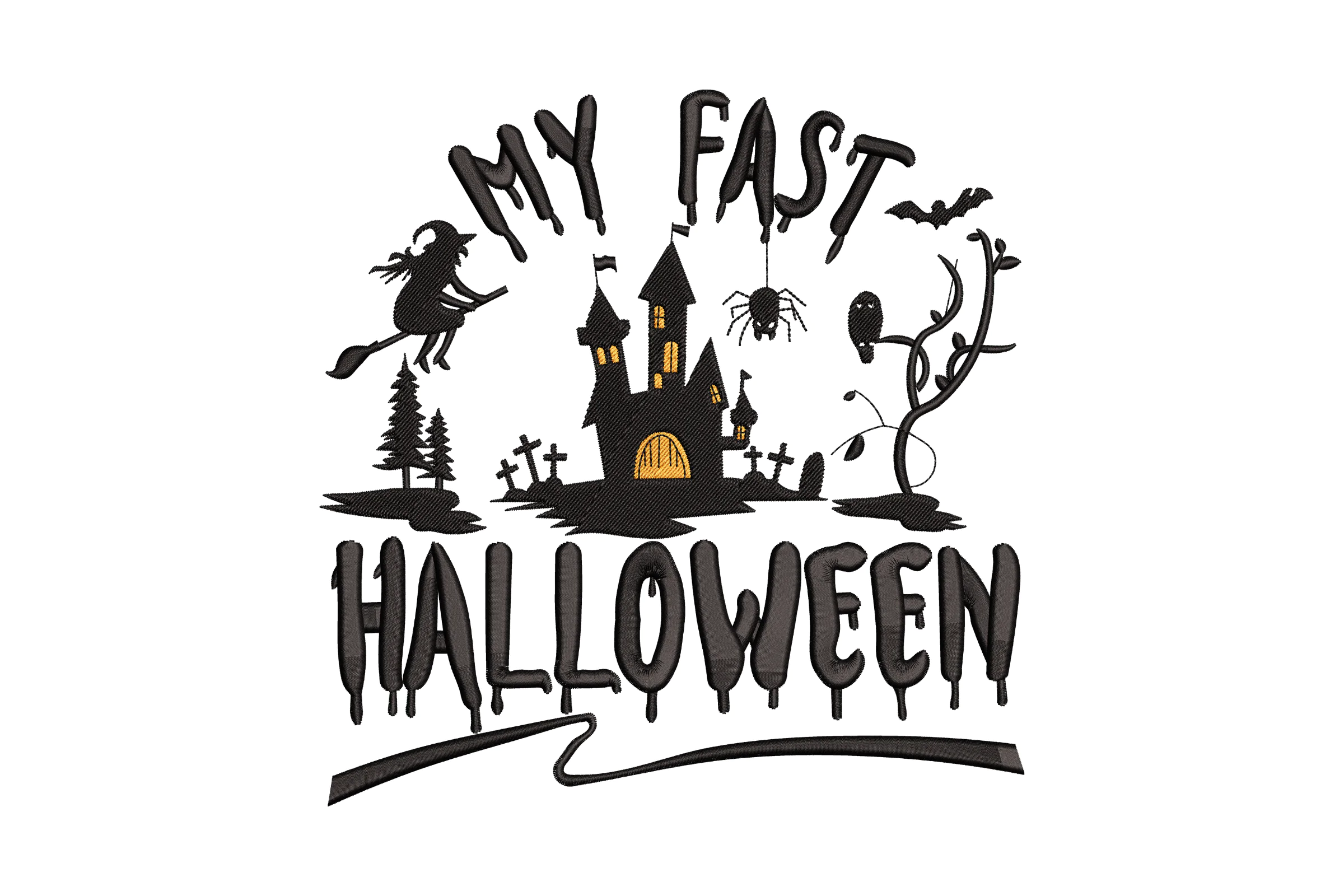 My Fast Halloween Embroidery Design