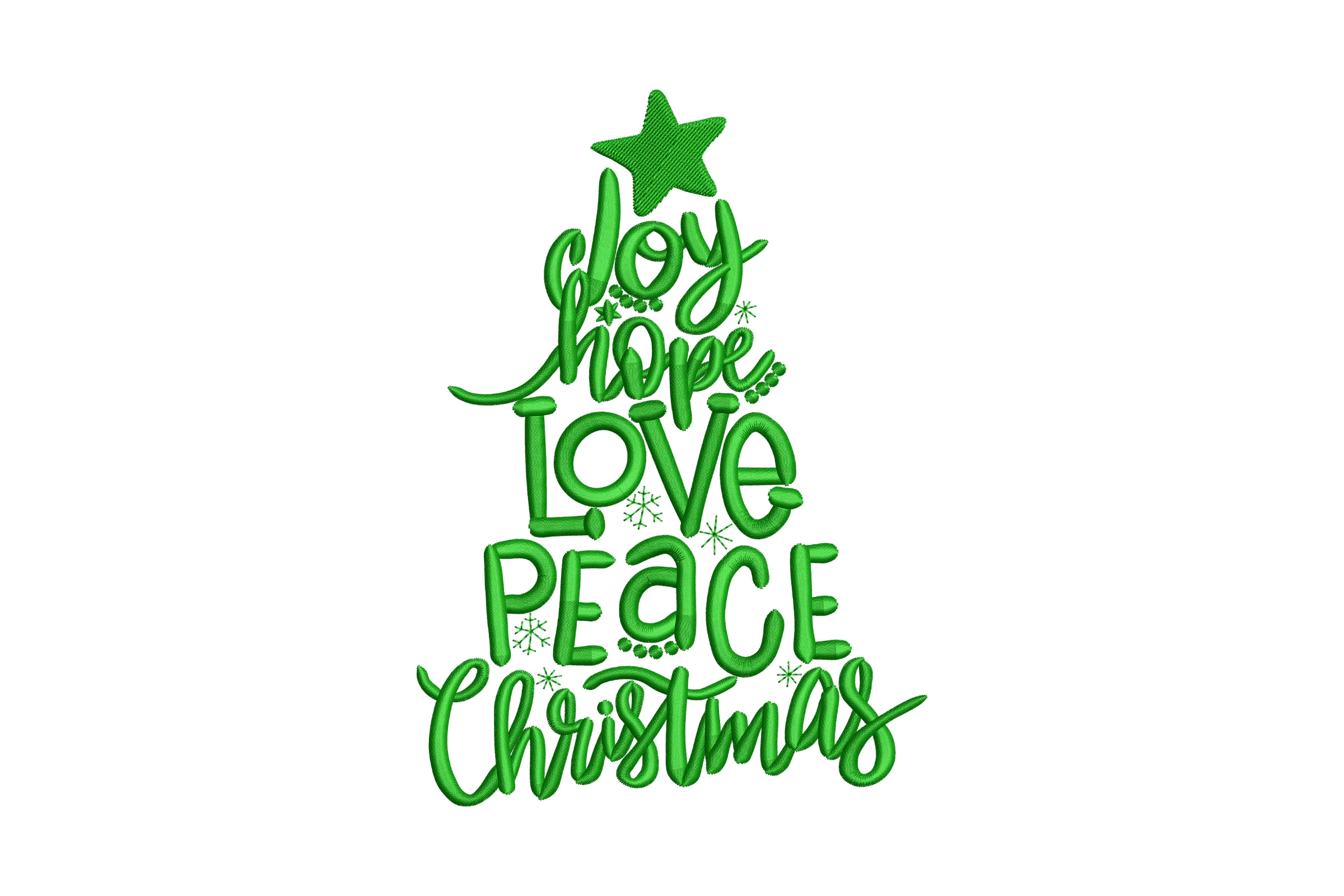 Christmas Tree Embroidery Design