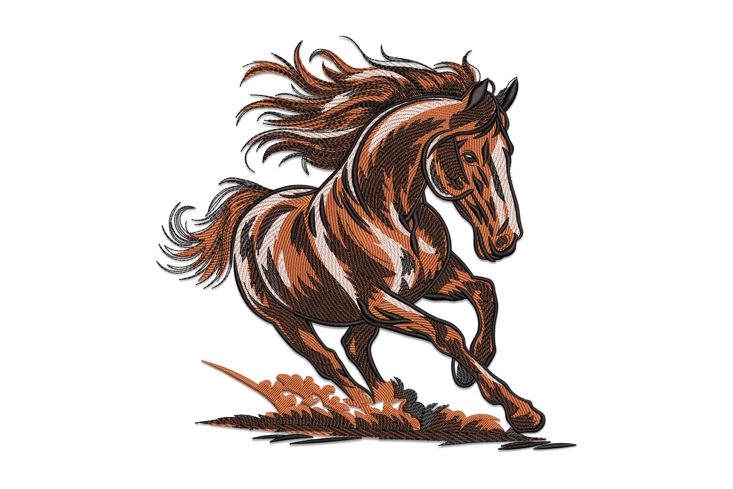 Running horse Digital Embroidery File