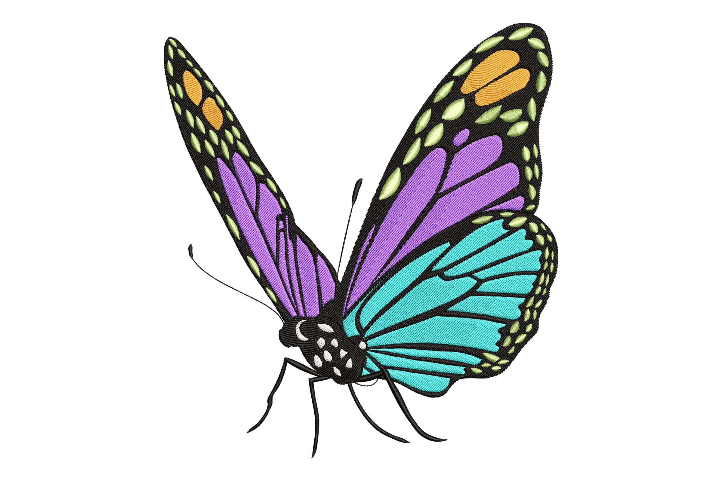 Colorful Butterfly Embroidery Design File