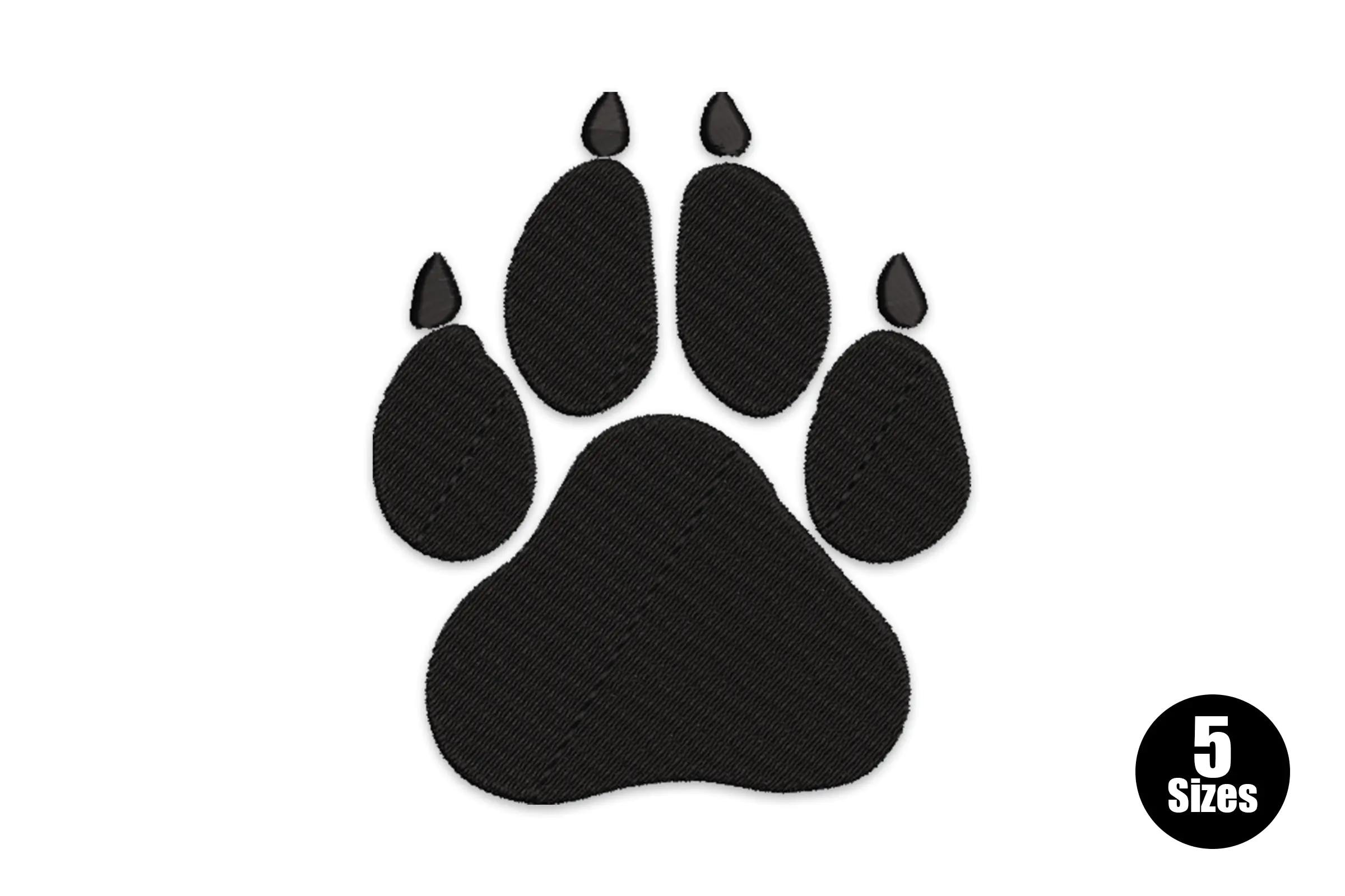 Paw Print Embroidery Design