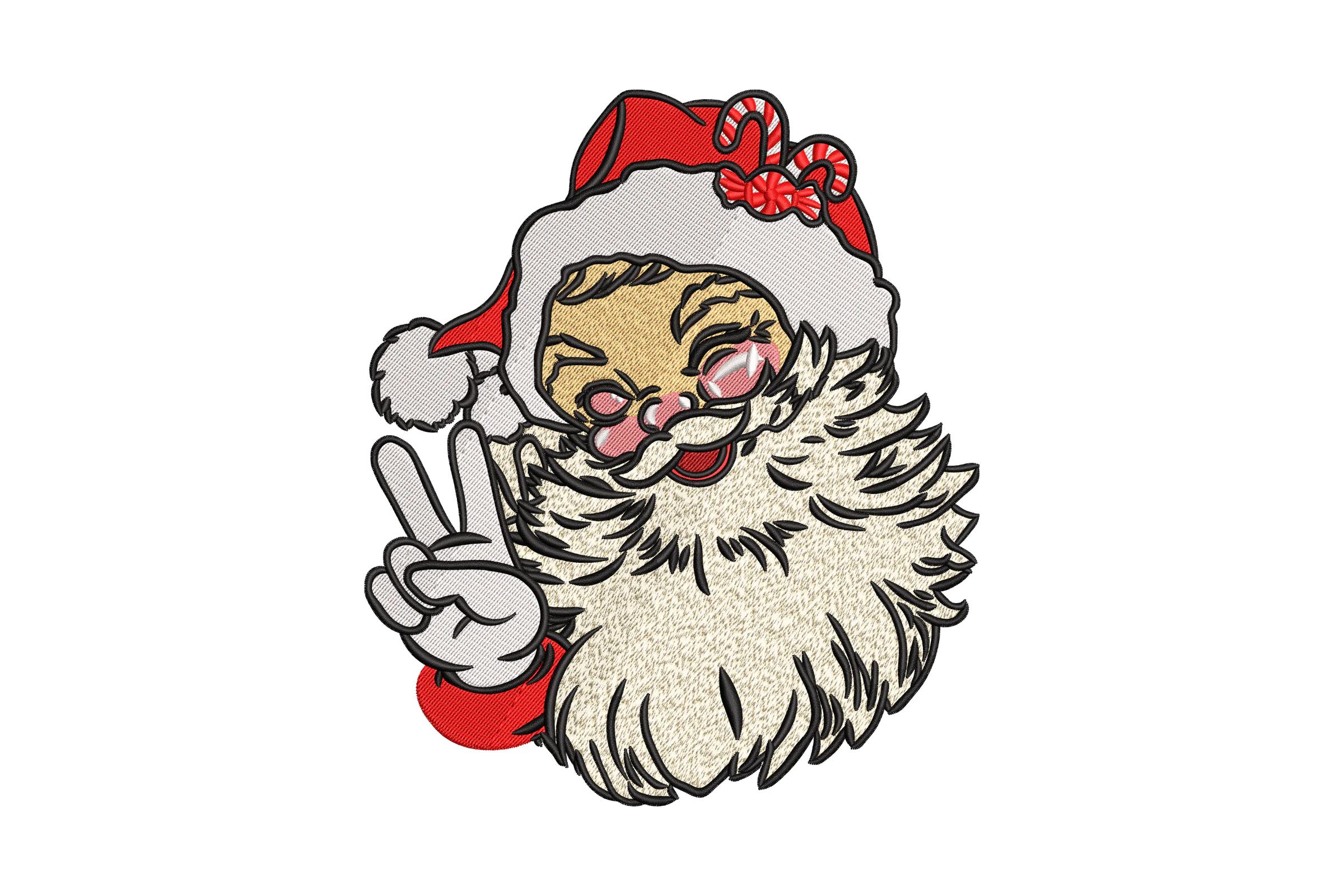 Christmas Santa Embroidery Design