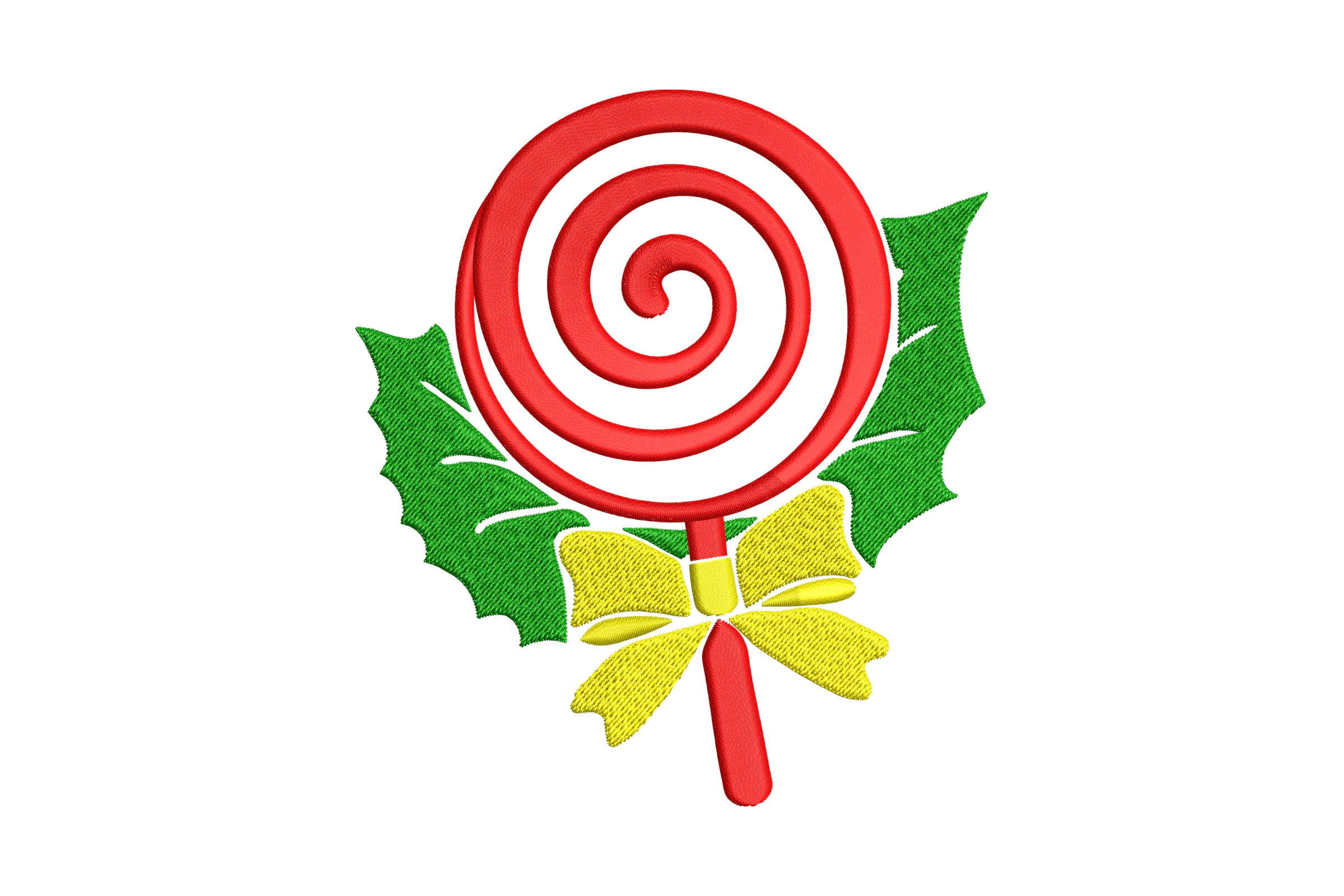 Christmas Peppermint  Candy Embroidery Design