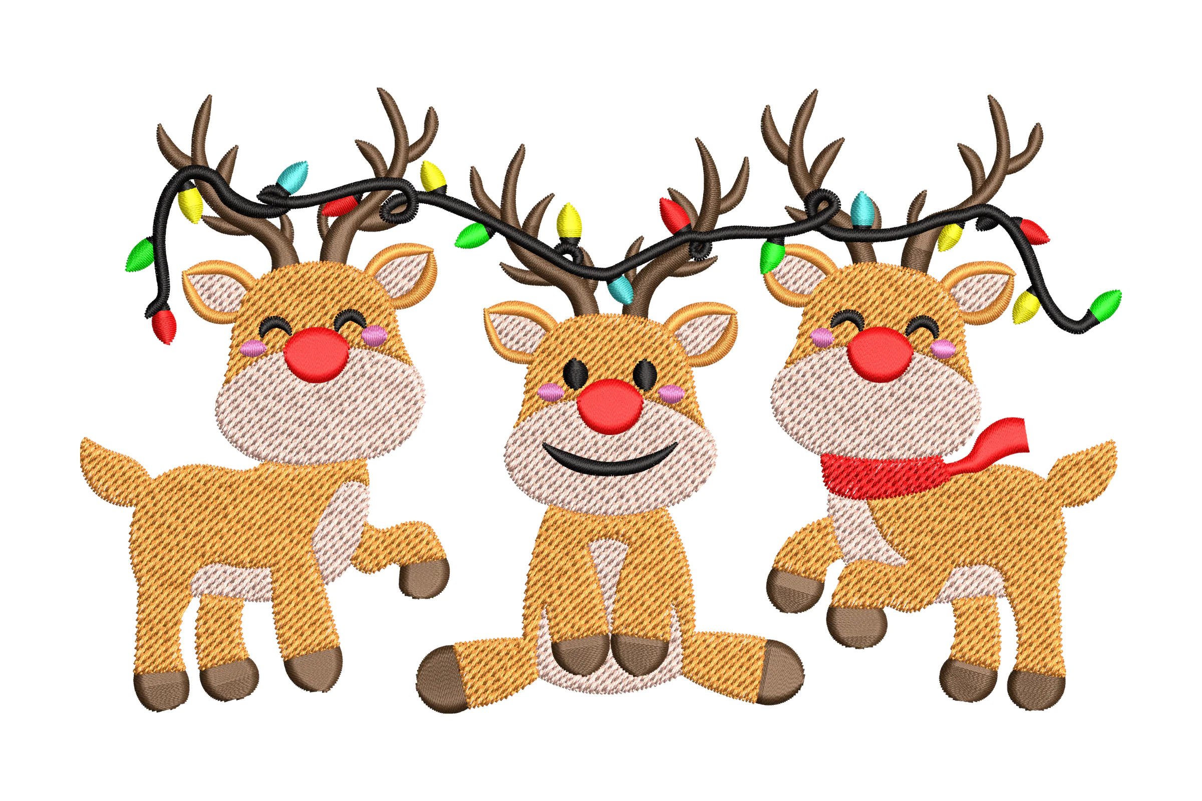 Mini Reindeer Embroidery Design