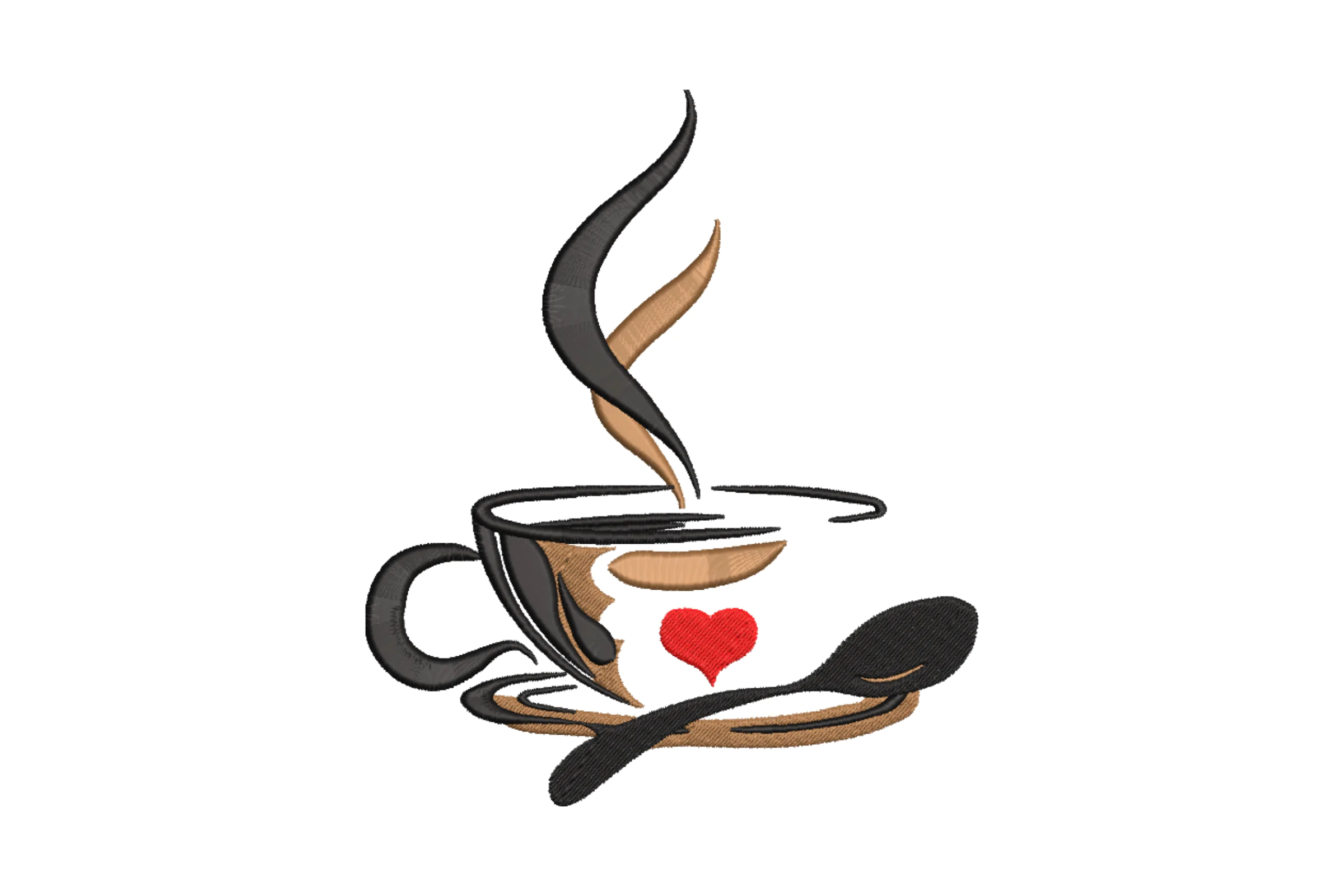 Coffee Embroidery Design File