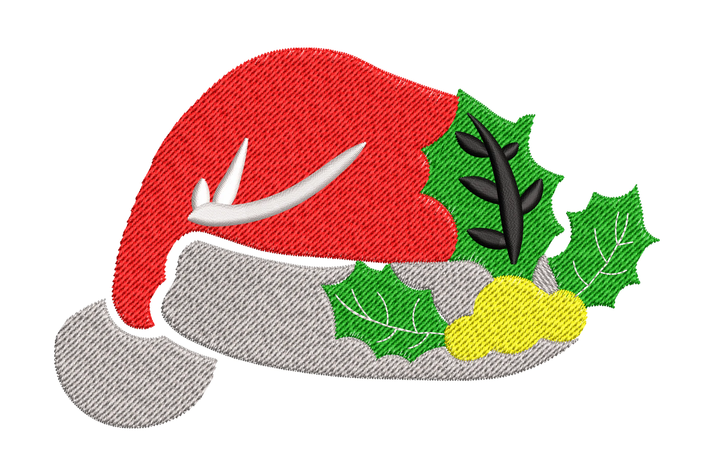 Santa Hat Machine  Embroidery Design