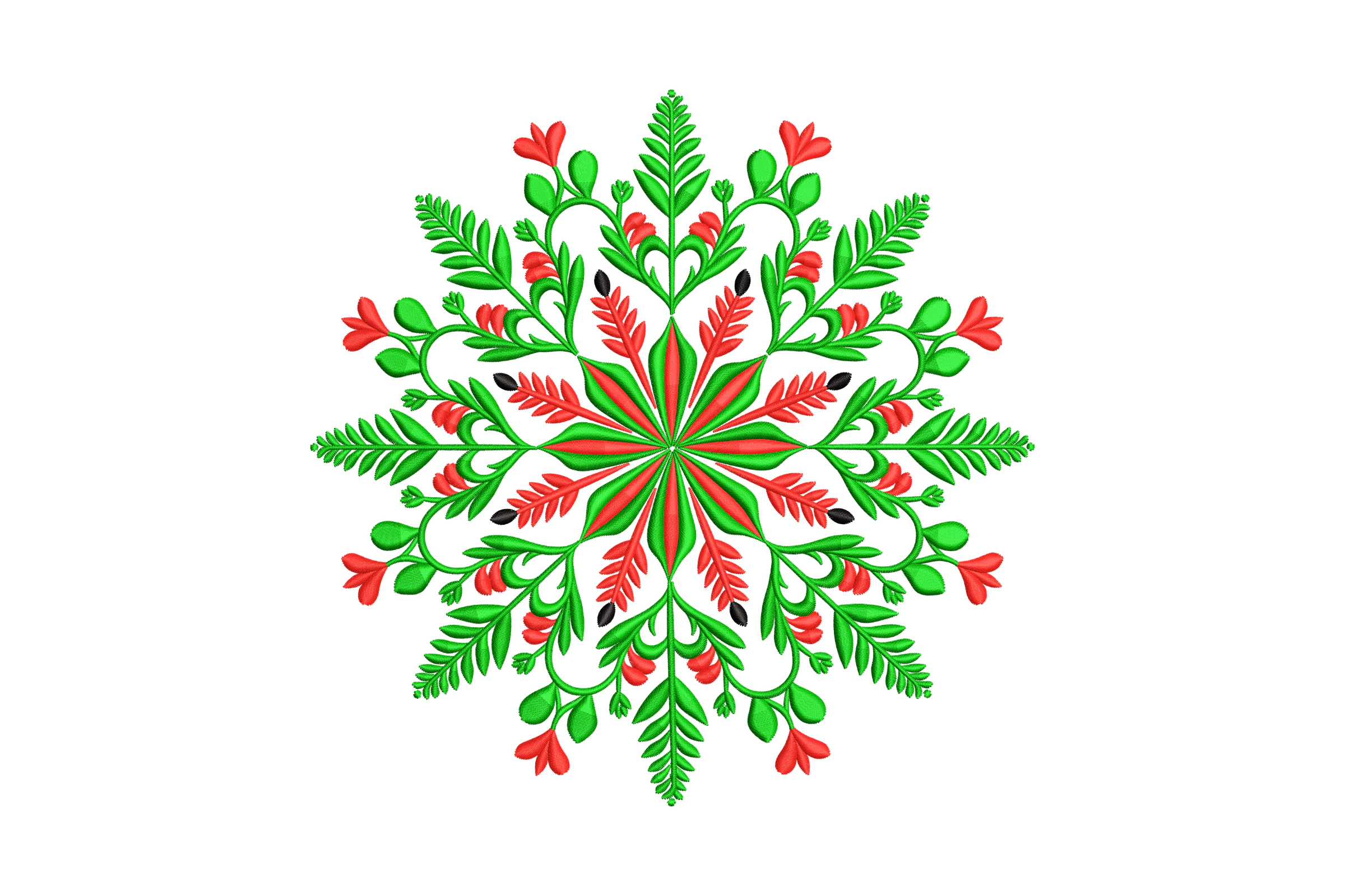 Christmas Snowflake Pattern Embroidery Desig