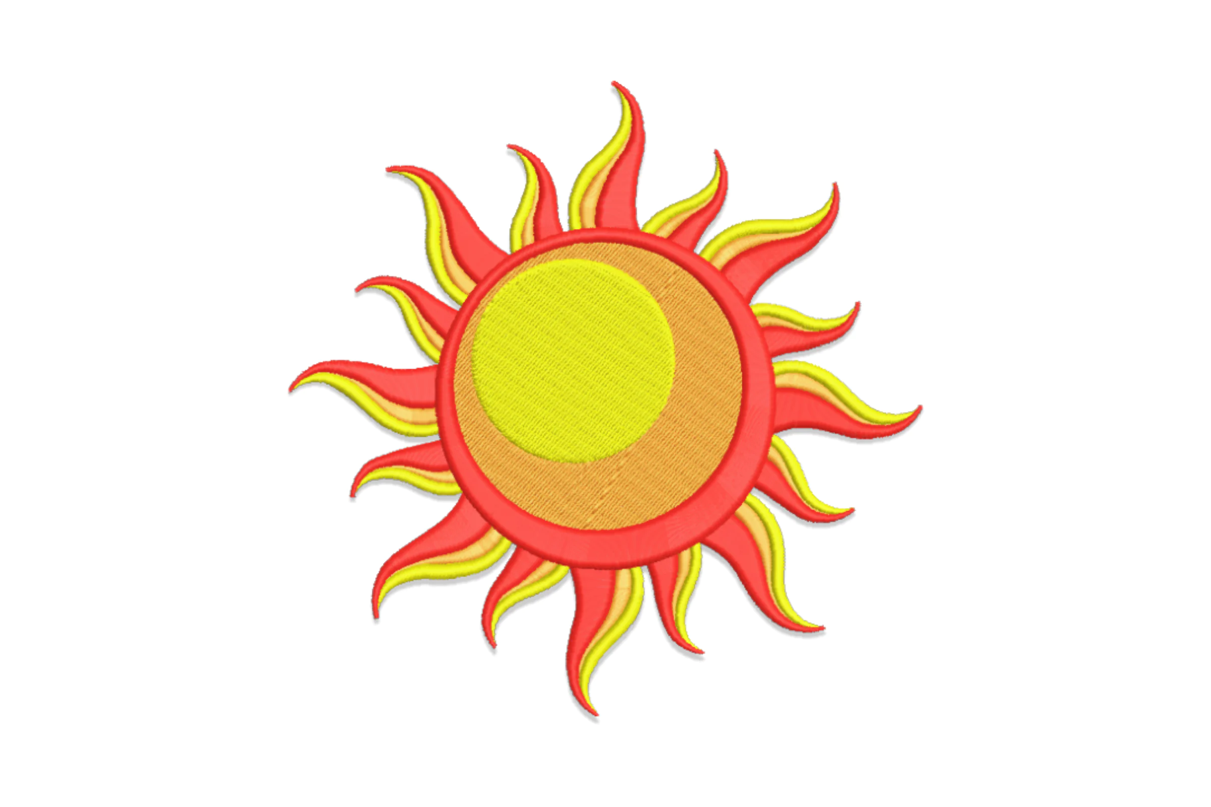 Sun stitch Embroidery Designs