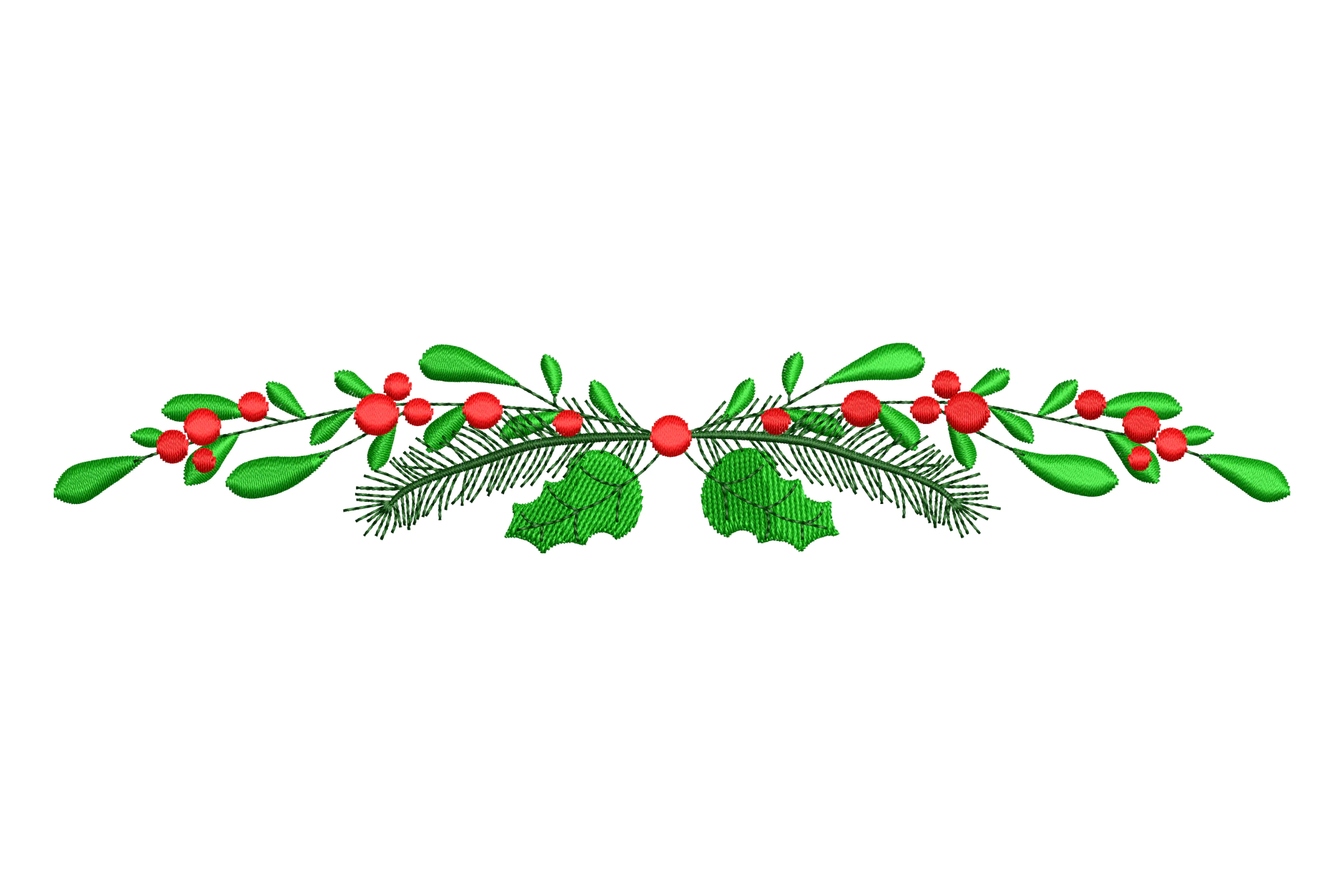 Christmas Border Machine Digital Embroidery Design