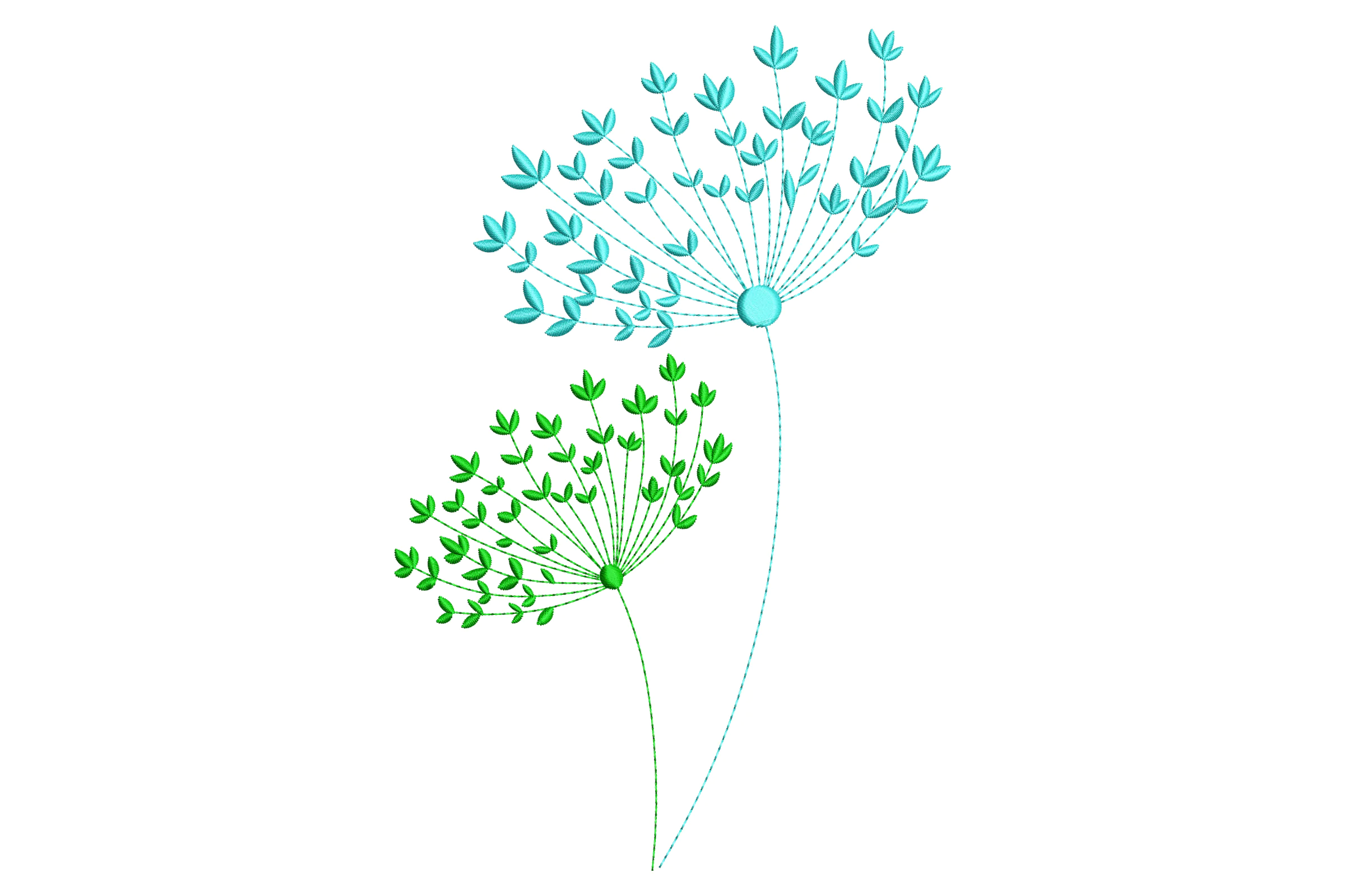 Dandelion Branch Embroidery Design