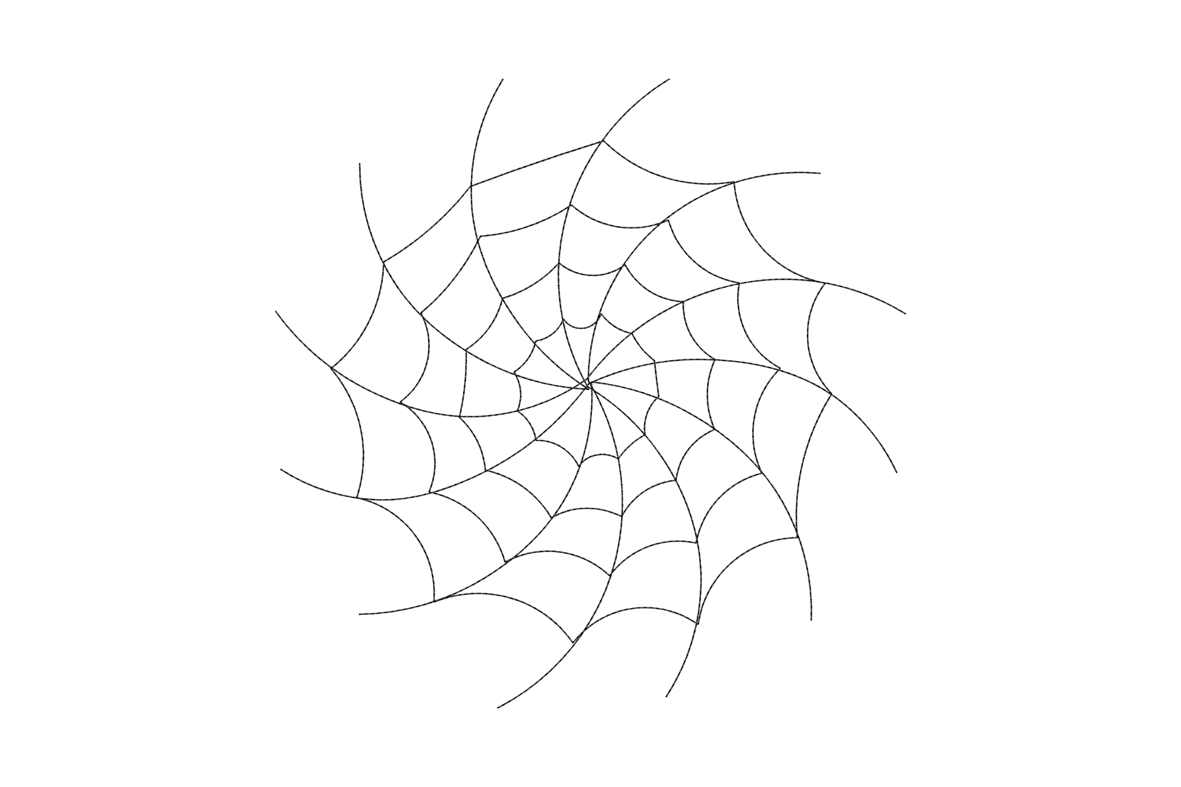 Spider Web Digital Embroidery Design