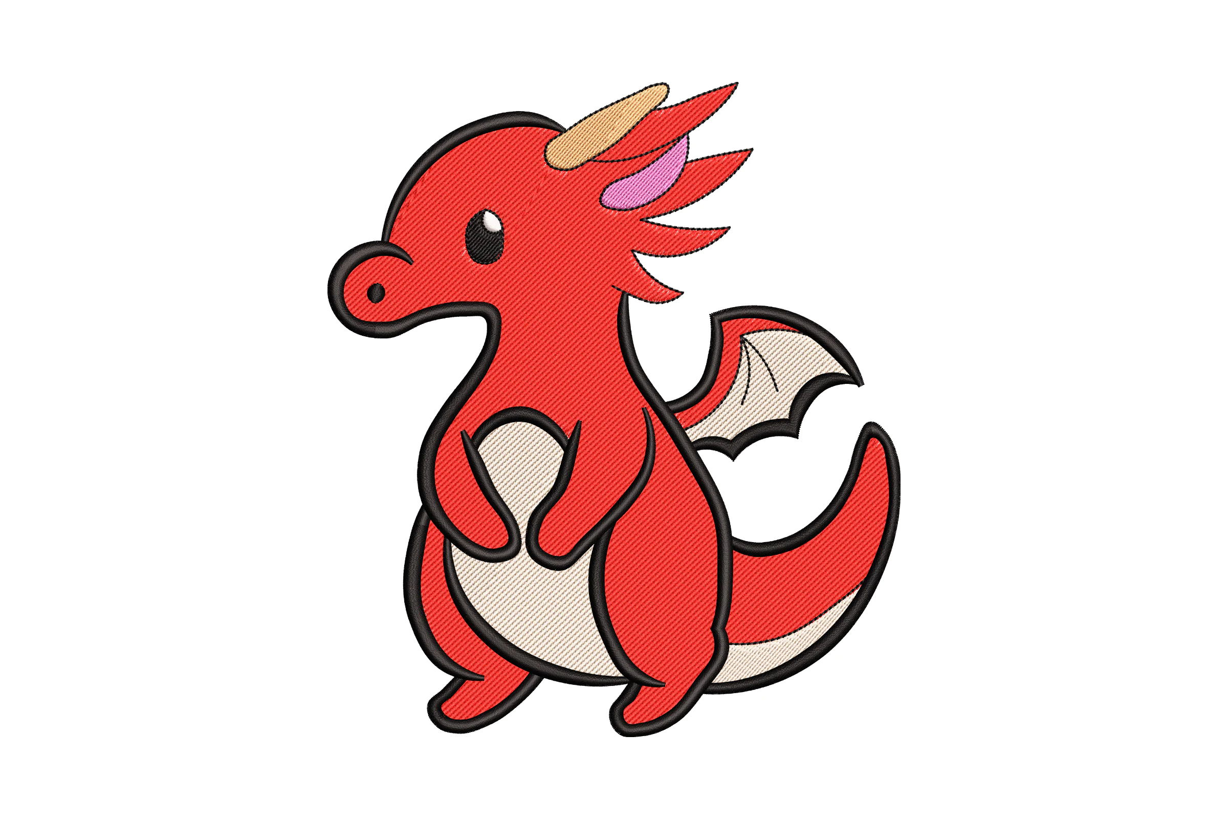 Petite Dragon Embroidery Digital Design
