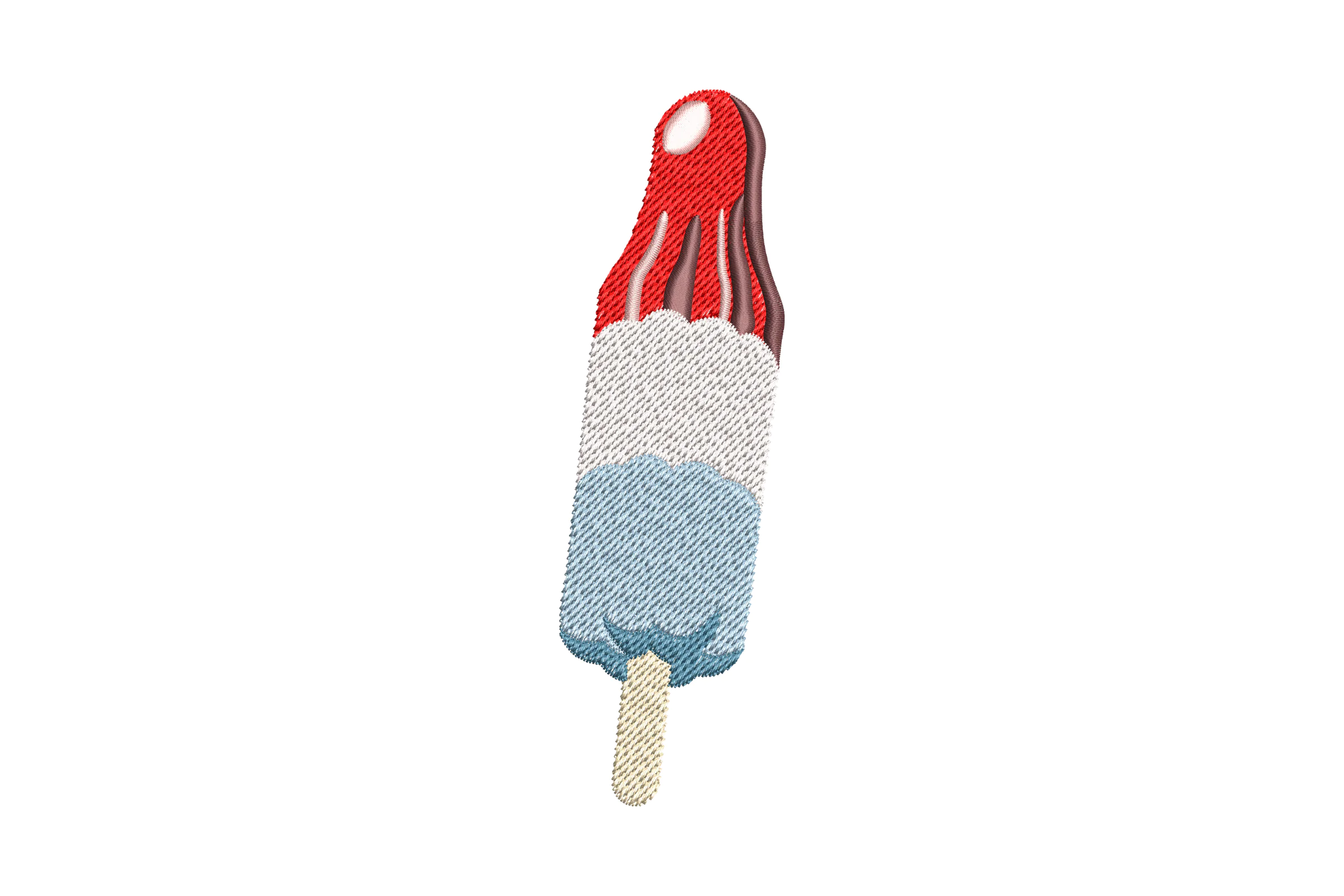 Three Color Pop Ice Cream Machine Embroidery Design