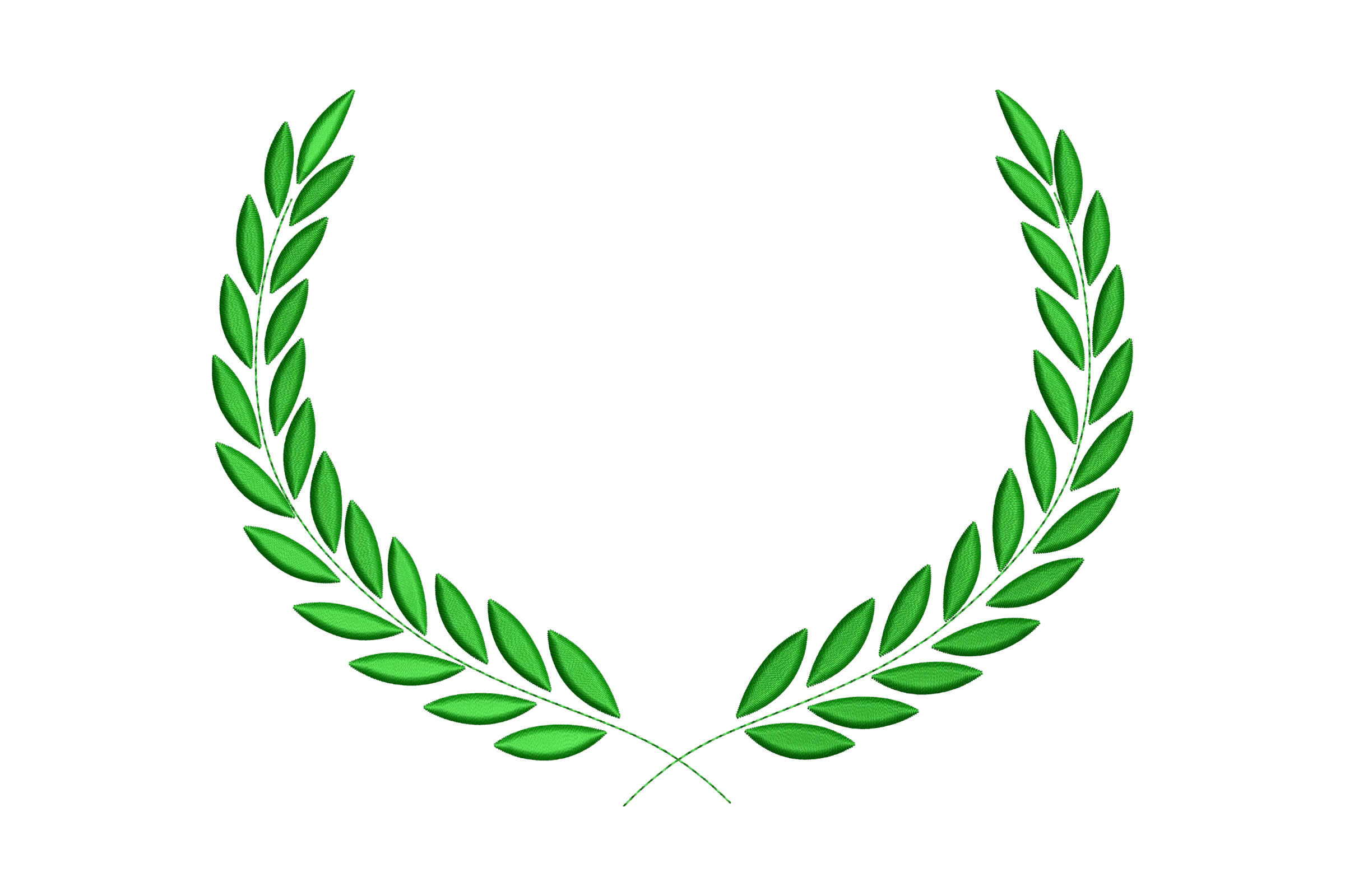Laurel Wreath Embroidery Design