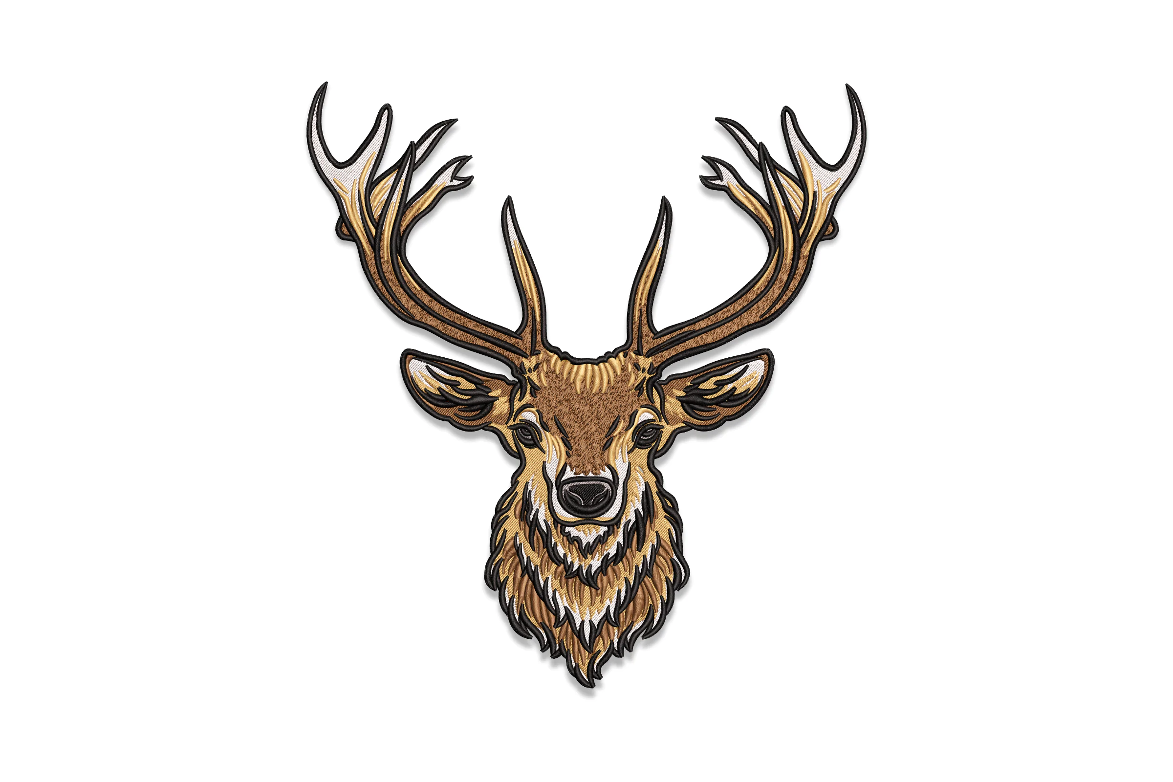 Deer Head Digital Embroidery Design