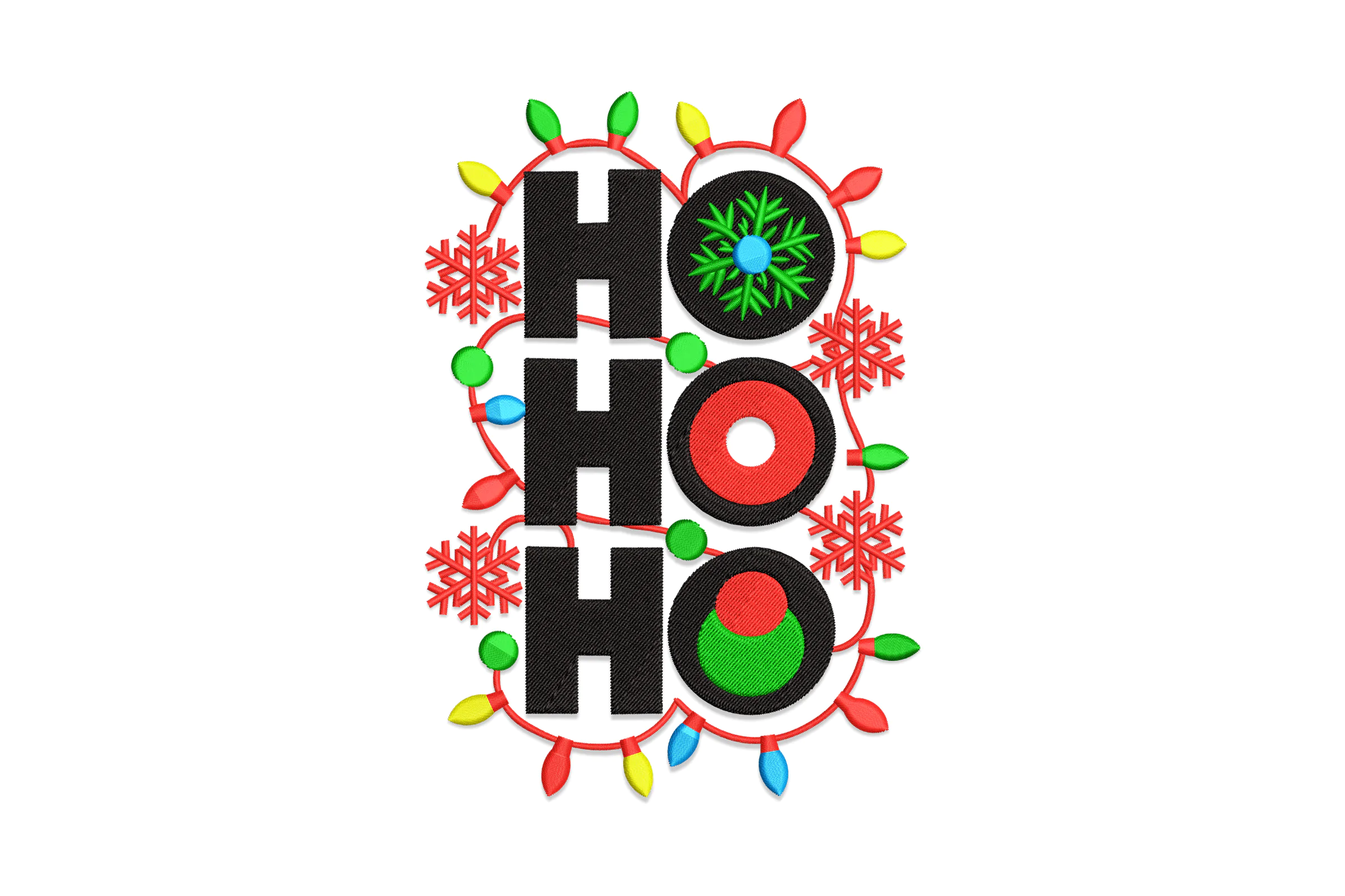 Christmas Ho Ho Ho Embroidery File