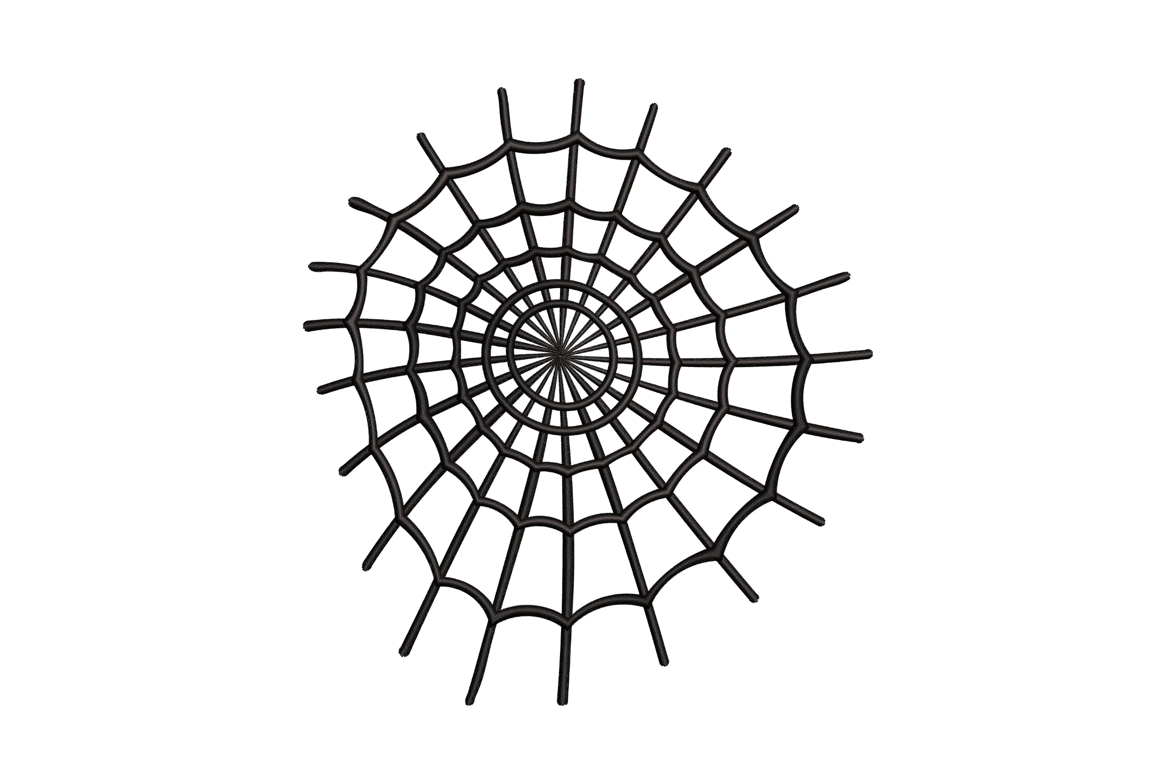 Spooky Spider Web Embroidery Design File
