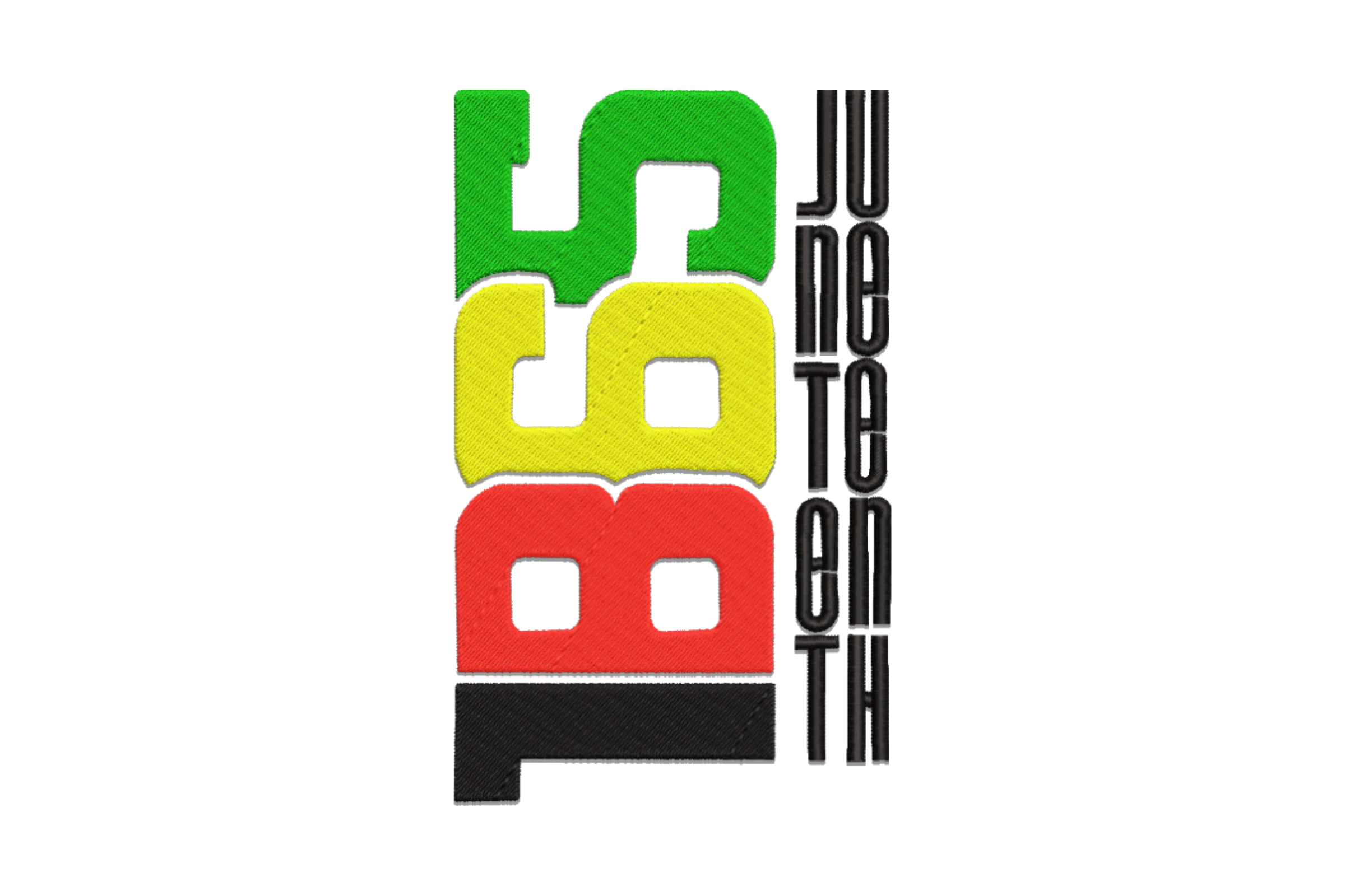 Juneteenth 1865 Embroidery Design File