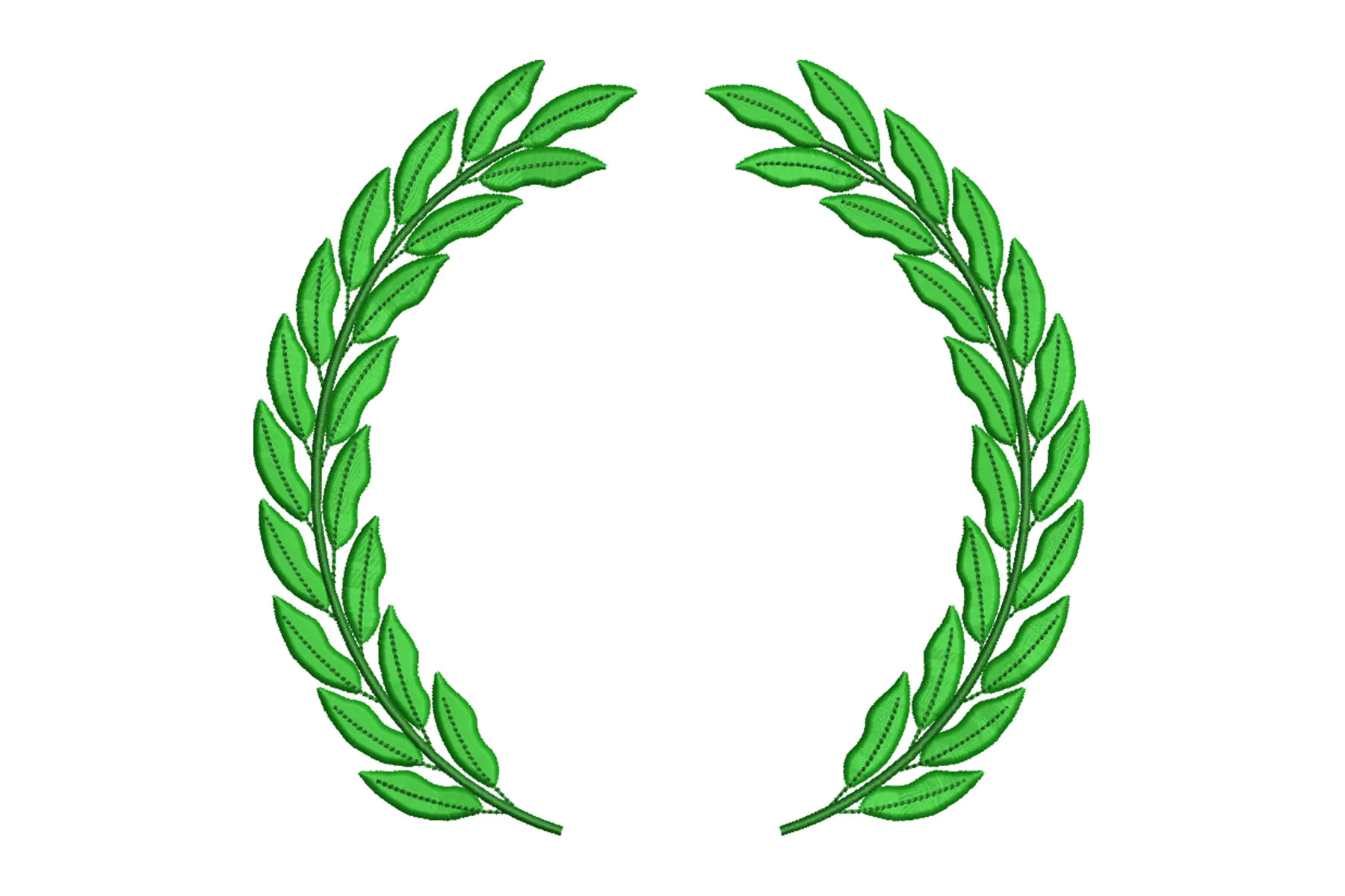 Free Laurel Wreath Embroidery Design