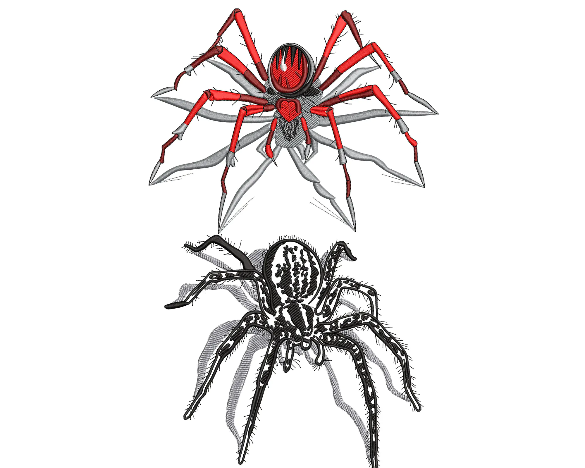 3D Spider embroidery design. Halloween Spider Machine mebroidery Design