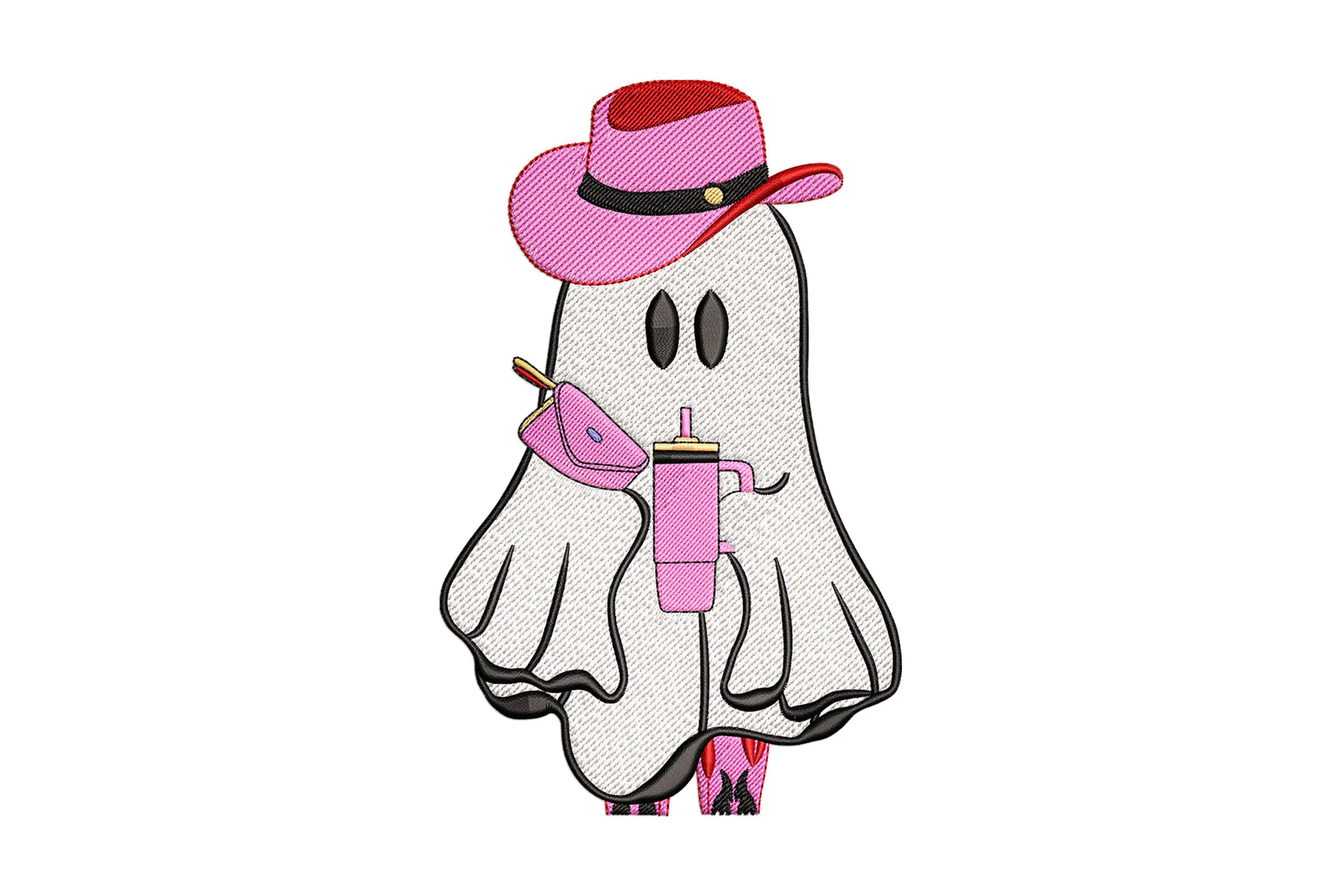 Ghost Babe Embroidery Design