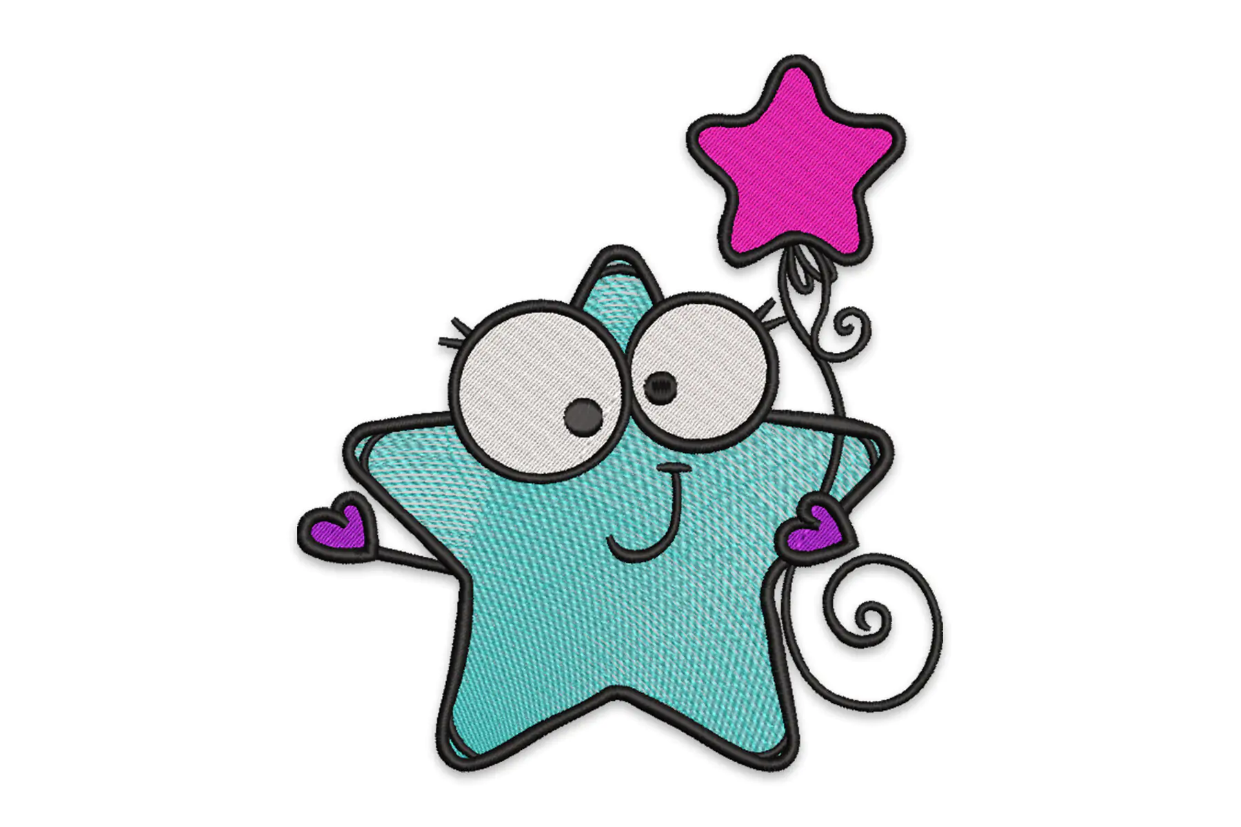 Free Star Machine  Embroidery Design