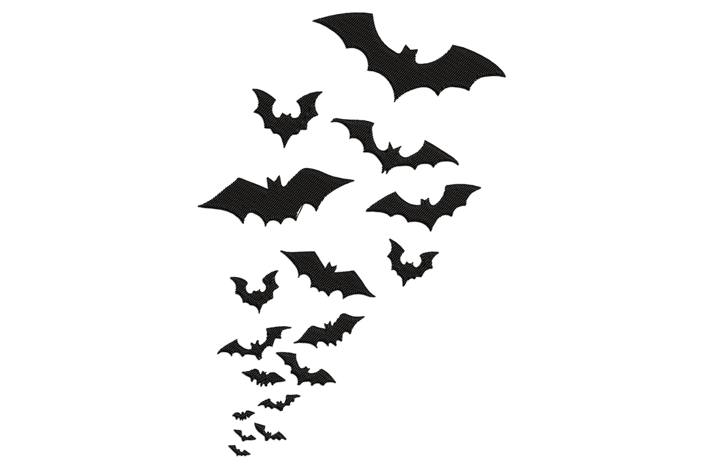 Bats Embroidery Design, Halloween Embroidery Design