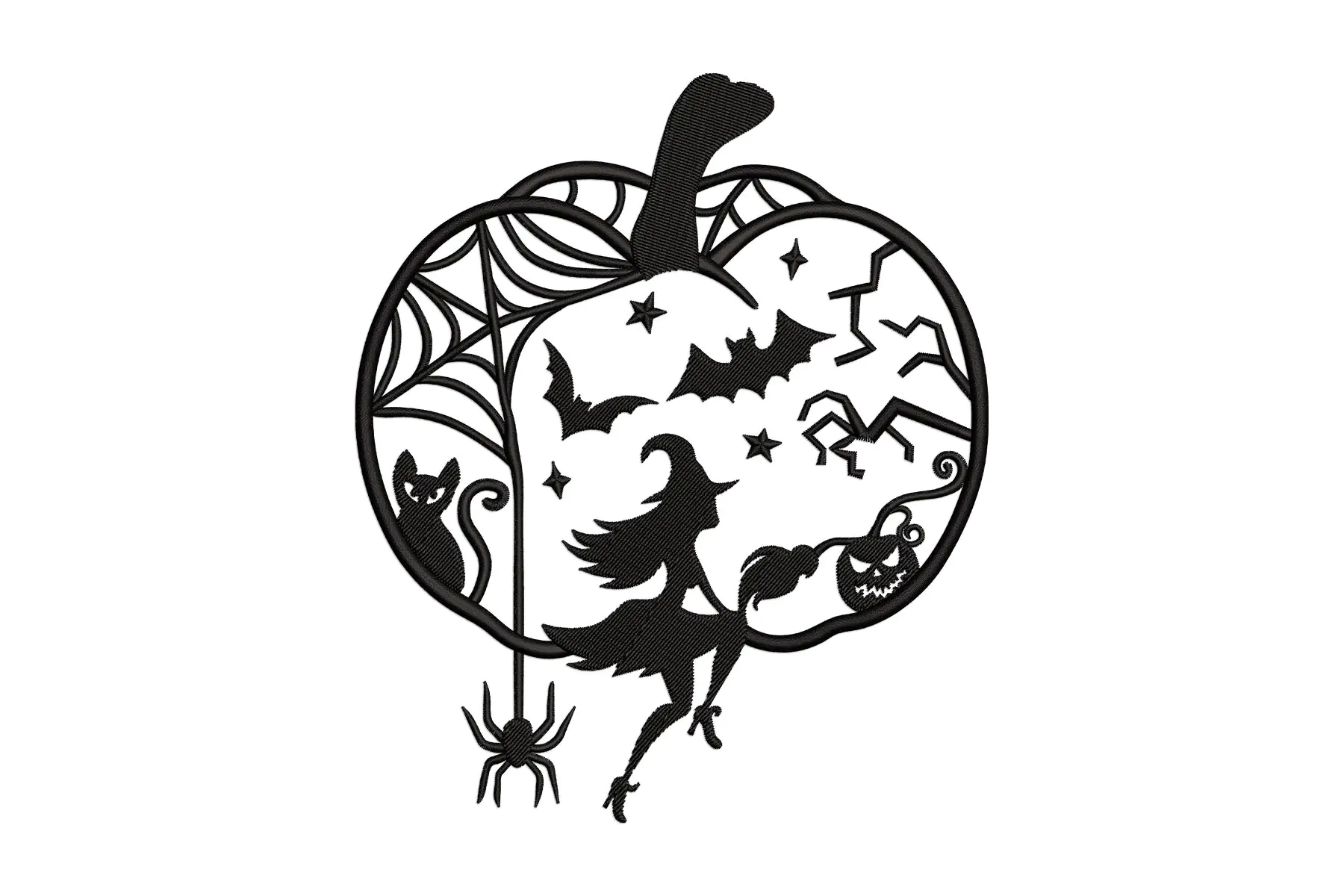 Free Halloween Pumpkins Embroidery Design , Autumn  Aachine Embroidery File
