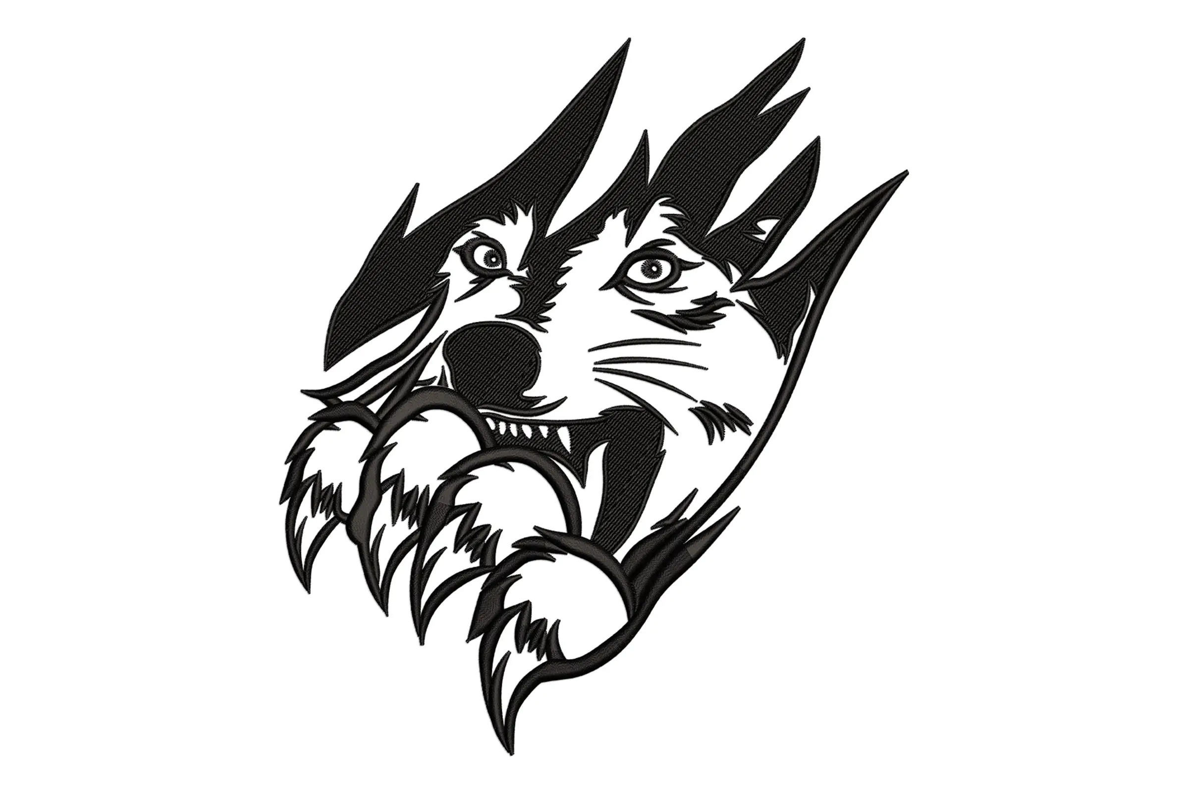 Wolf Paw Prints- Embroidery Design