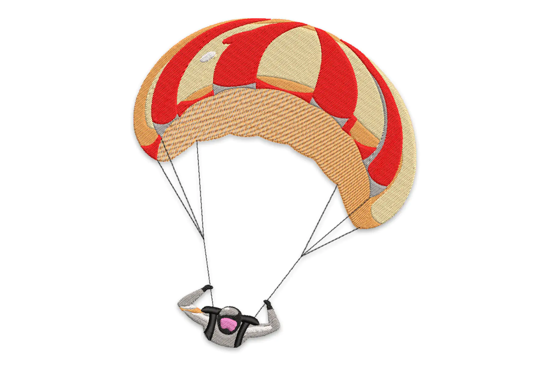 Free Skydiver - Machine Embroidery Design, Embroidery Designs, Machine Embroidery