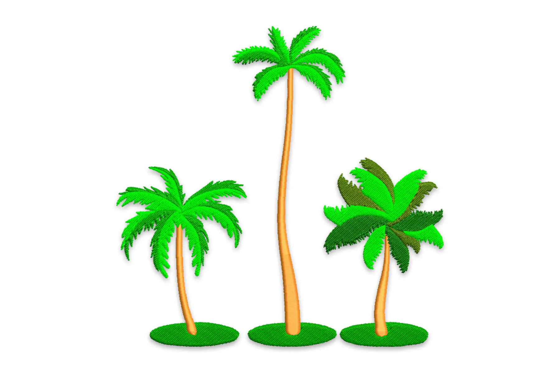 Coconut Tree Embroidery Design