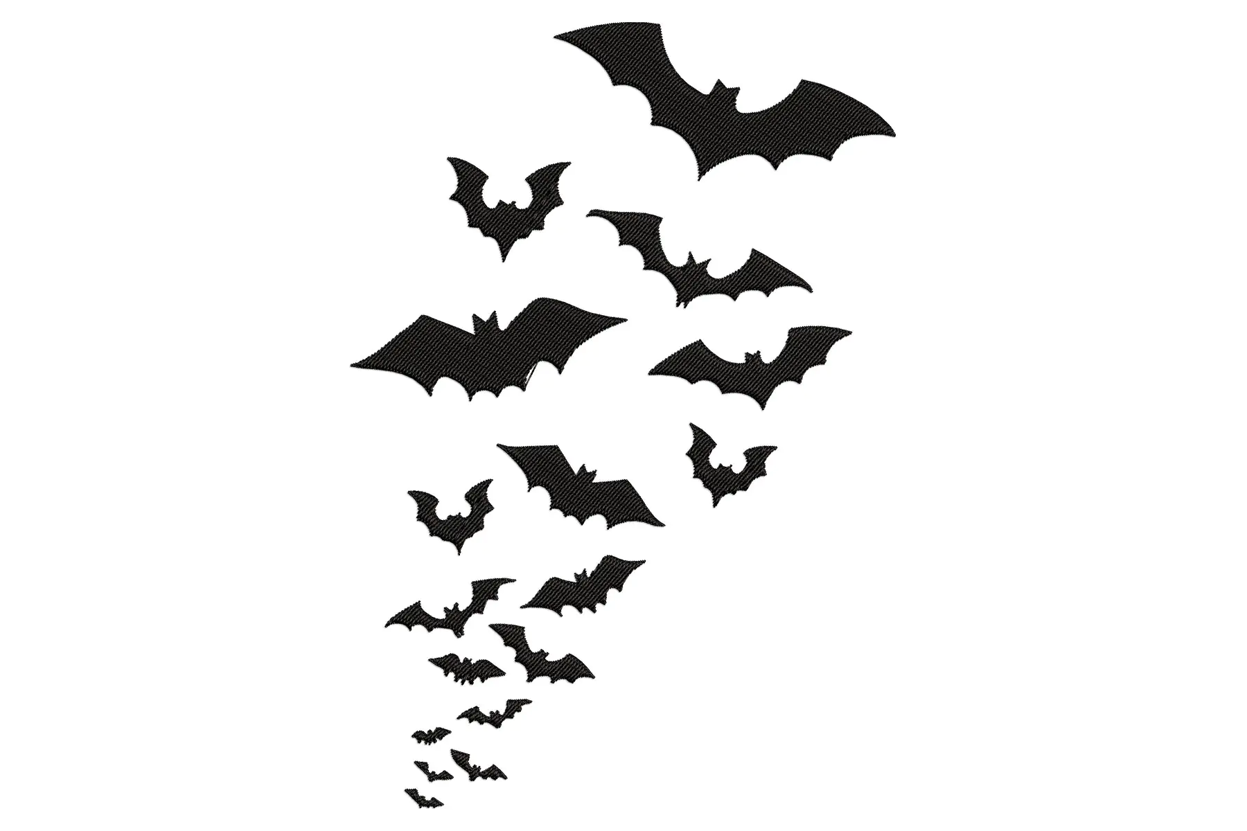 Free Flying bats Embroidery designs for machine, Halloween embroidery designs