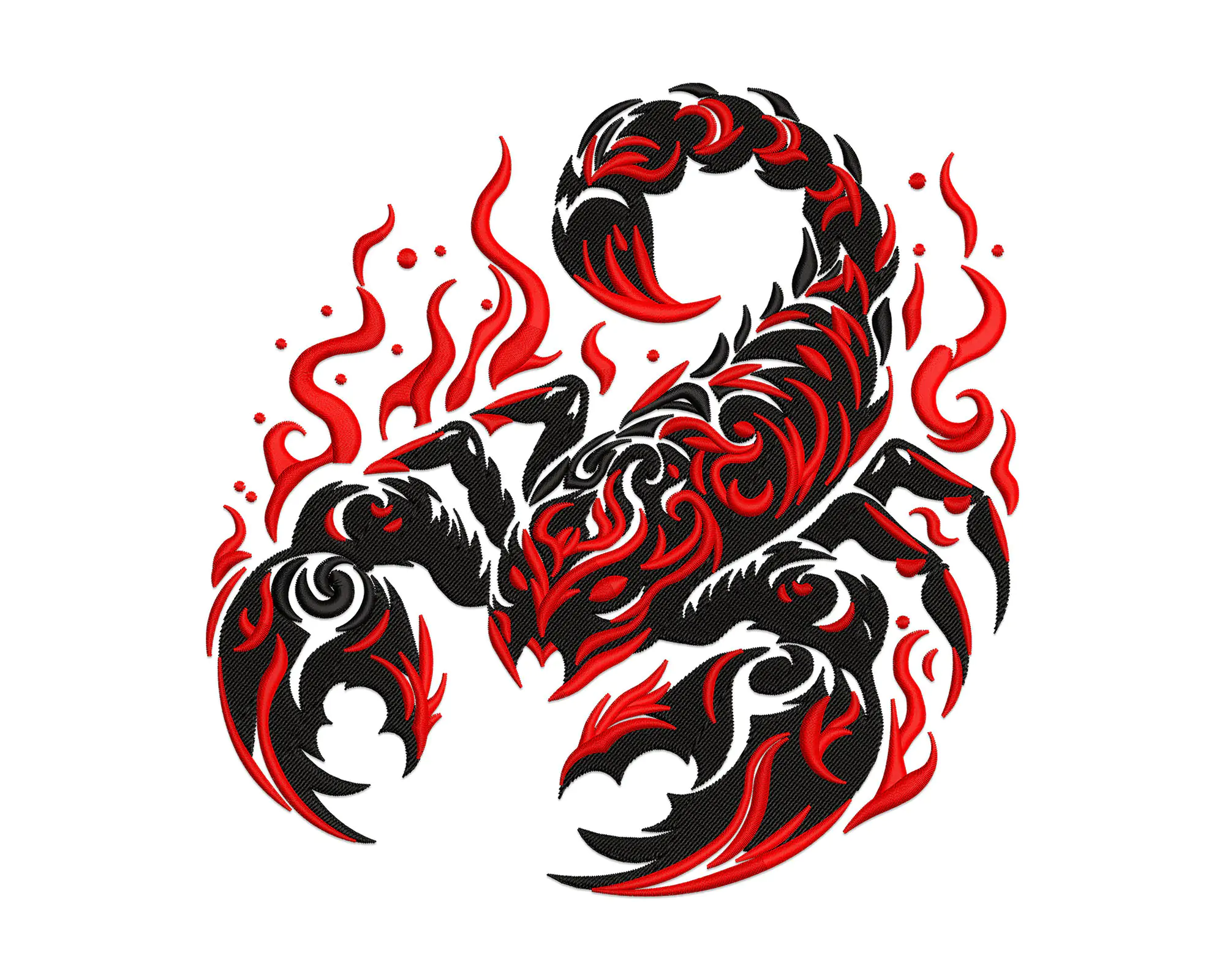 Scorpio embroidery design, Scorpion Machine embroidery design, Animal embroidery File
