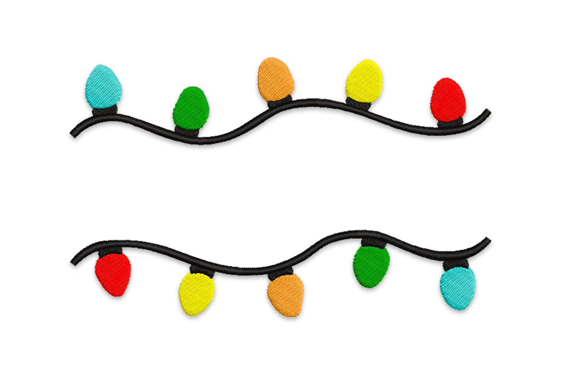 Free Christmas lights machine embroidery design, Xmas, bulbs embroidery