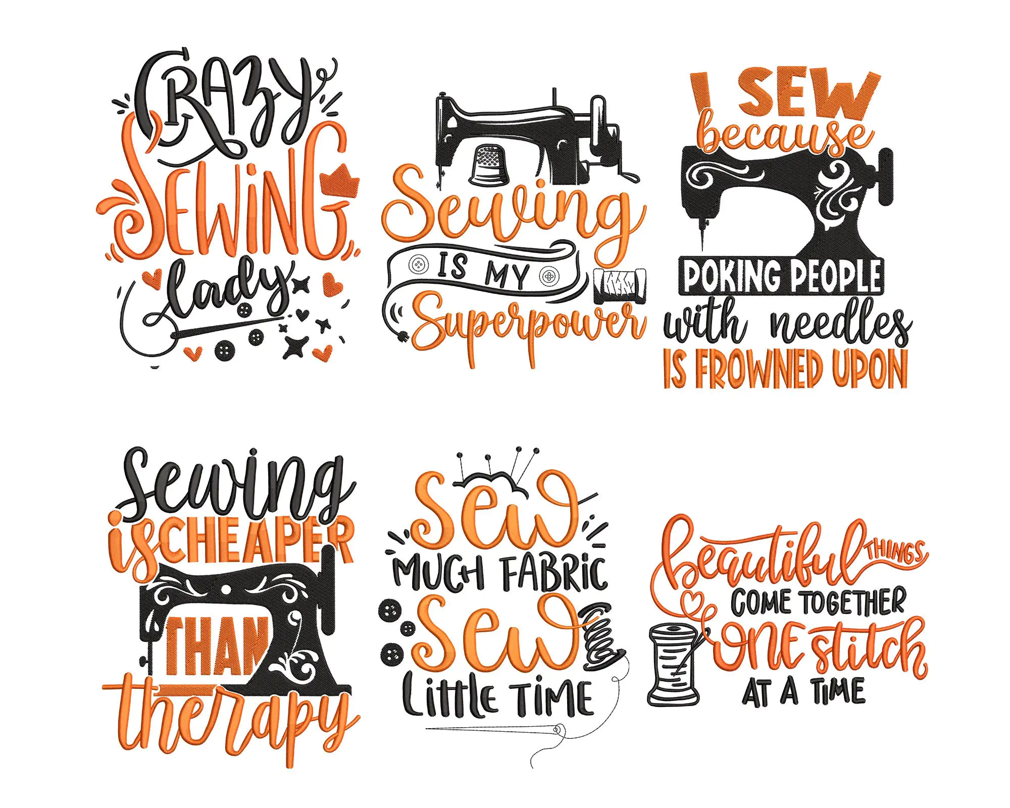 Sewing Quotes Machine Embroidery Designs. Sewing Embroidery Designs.