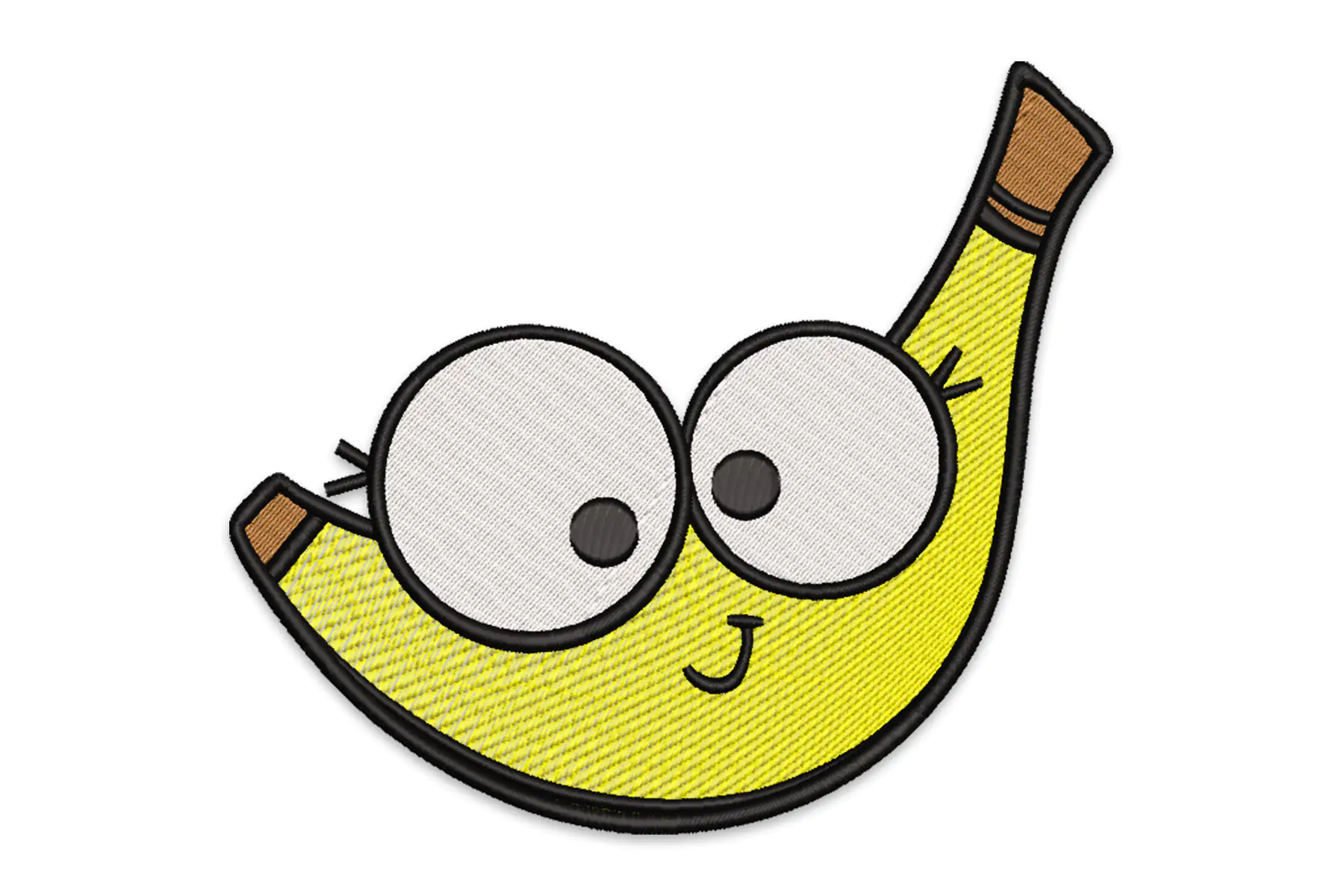 Free Banana Embroidery design, food Embroidery file, fruit Machine Embroidery Design