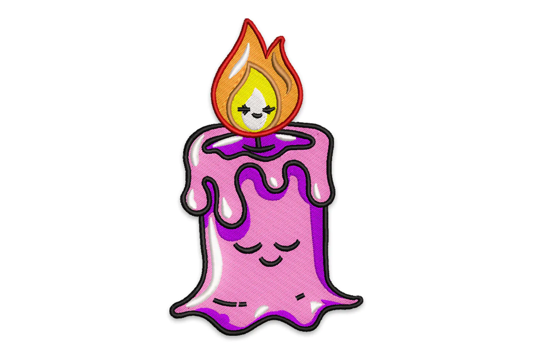 Free Candle embroidery design , Halloween embroidery design small candle embroidery pes
