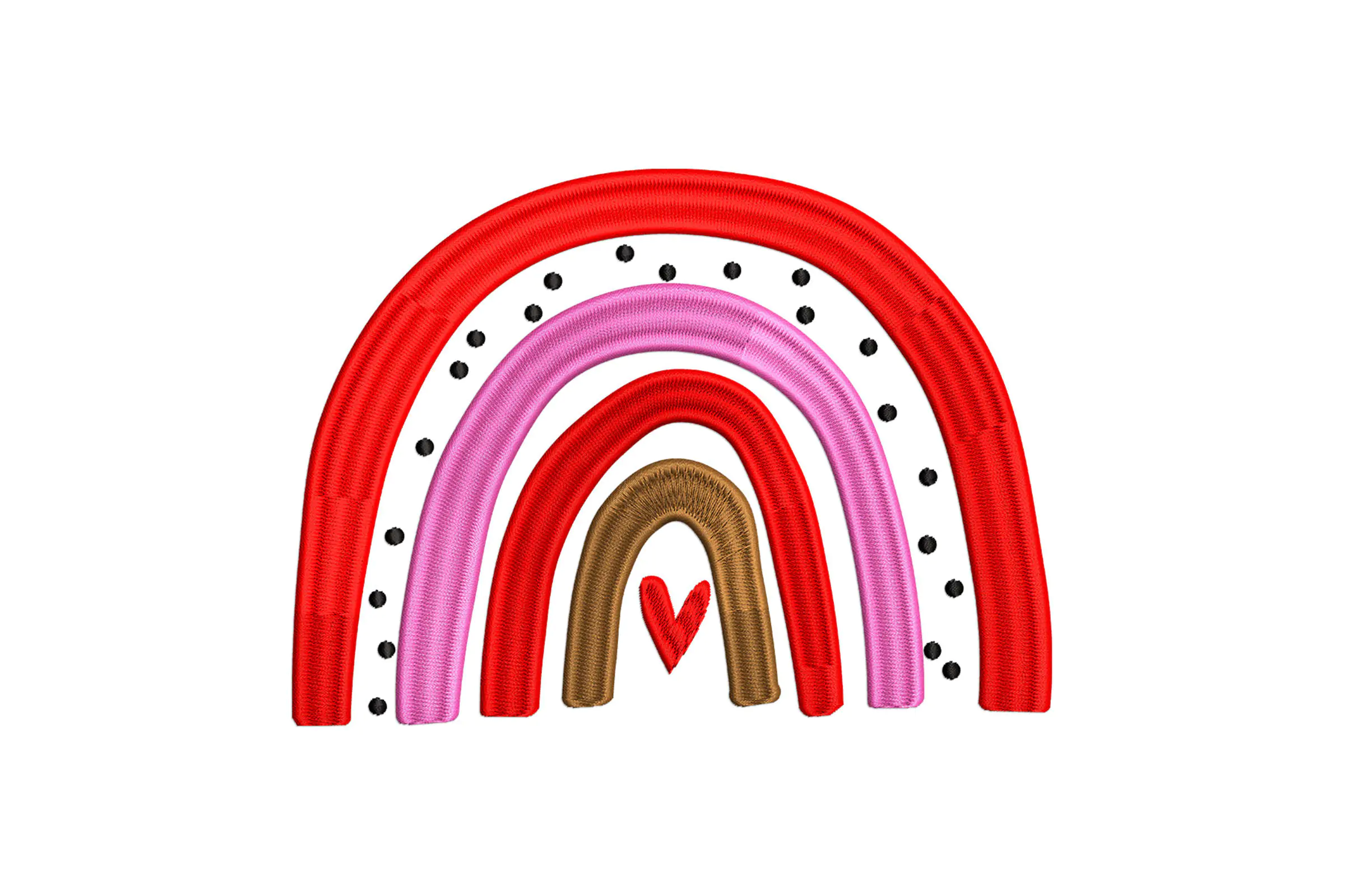 Boho Rainbow Embroidery Design