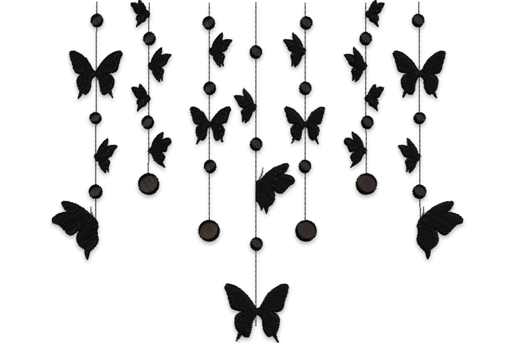 Free Butterflies Machine Embroidery Design