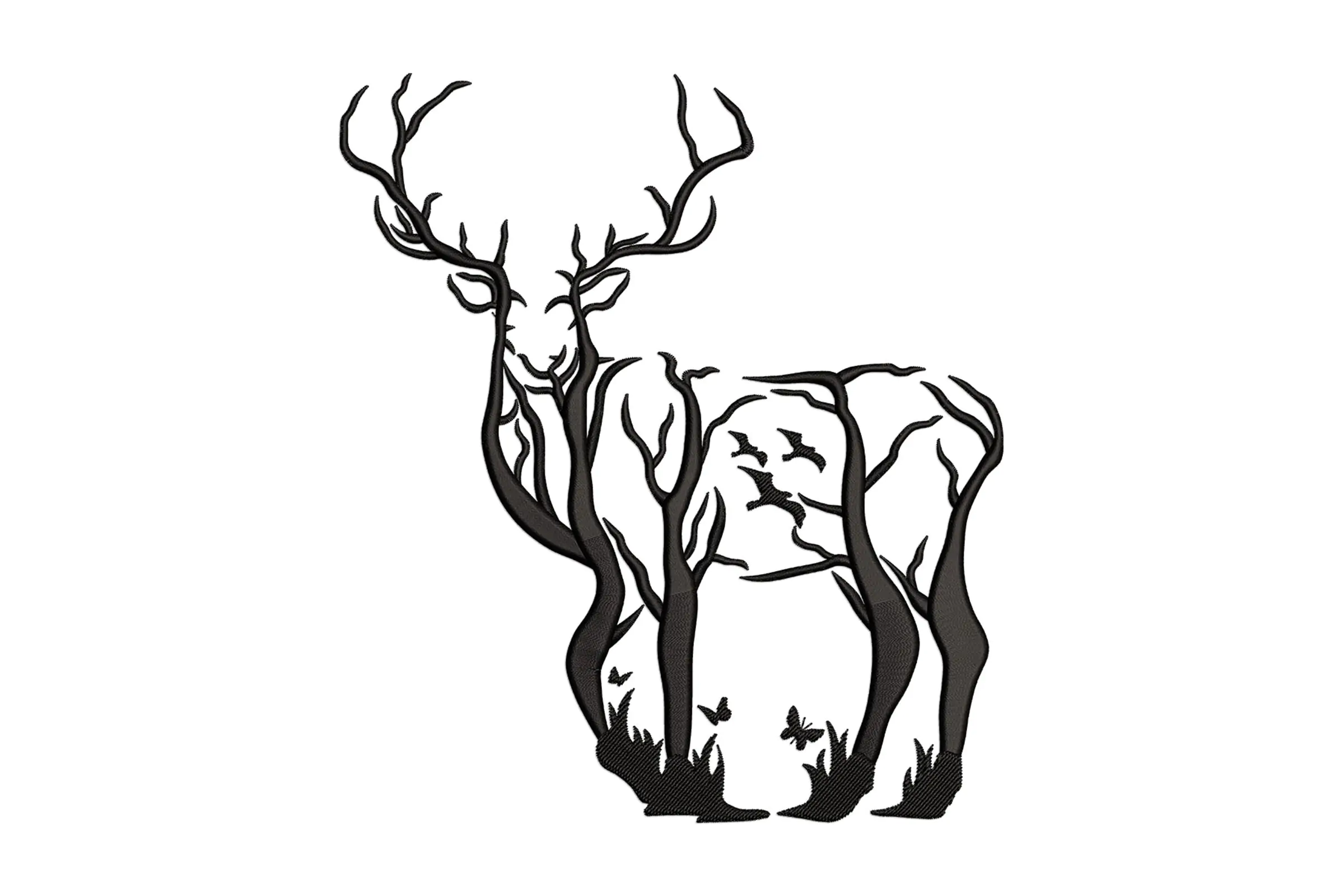 Deer Embroidery Design