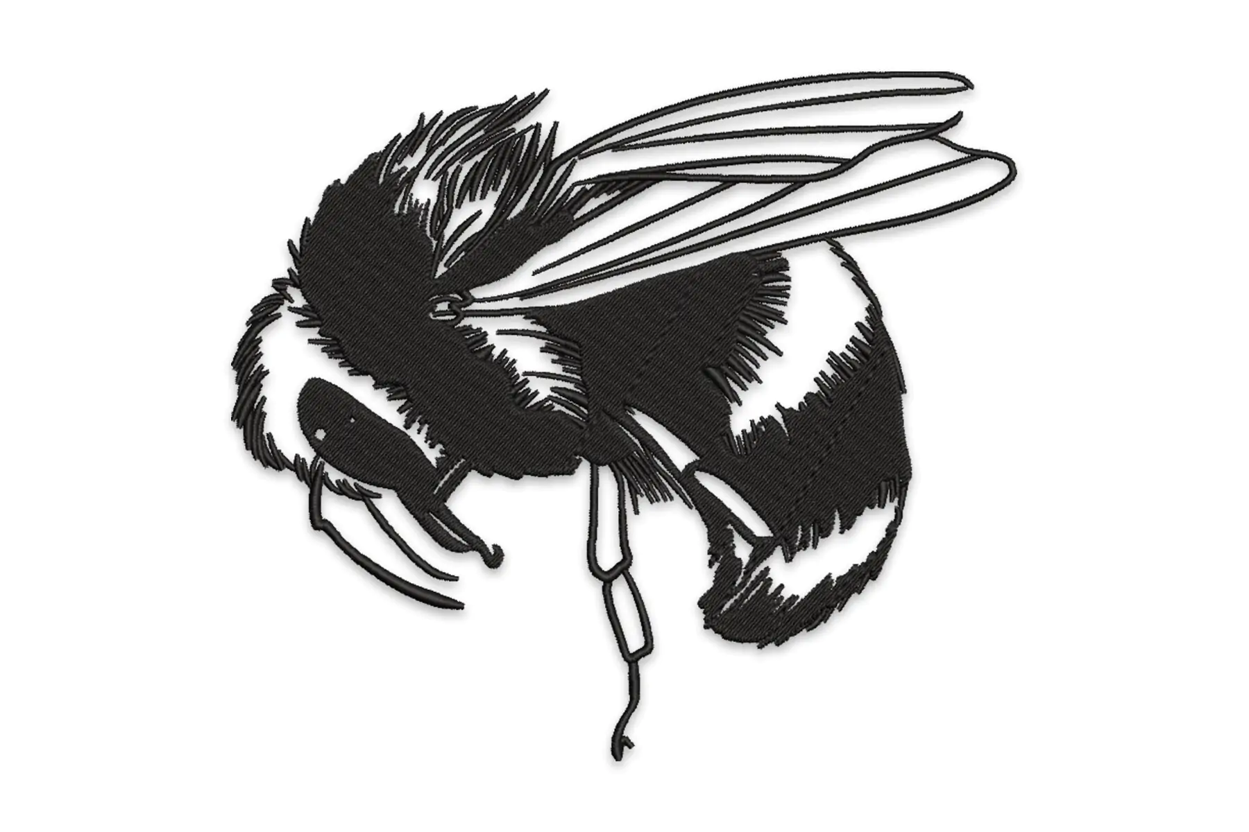Free Bee Embroidery design,  Machine Embroidery Design