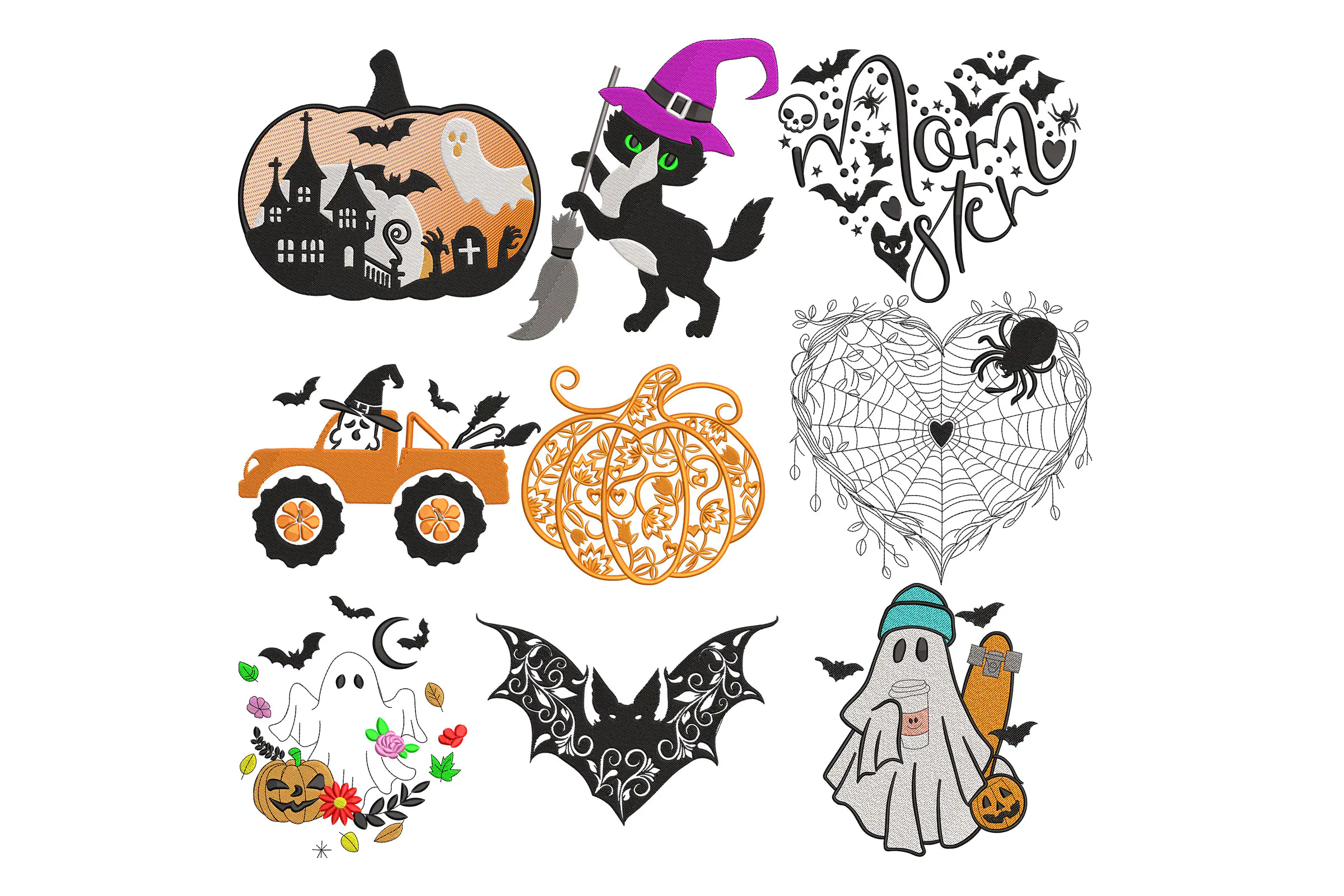 Halloween Embroidery Designs
