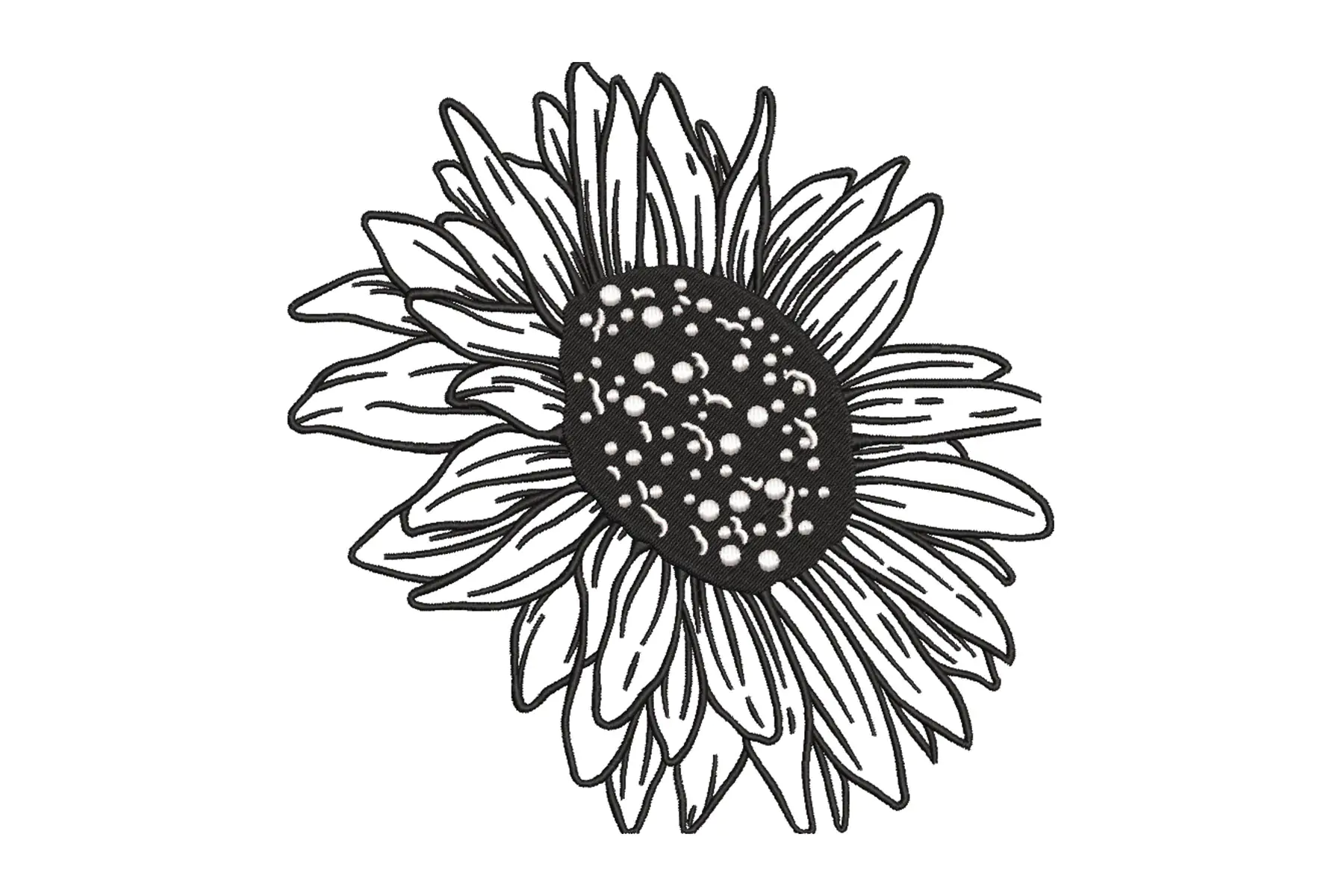 Free Sunflower Embroidery Design - Free Bright and Cheerful Sunflower Pattern